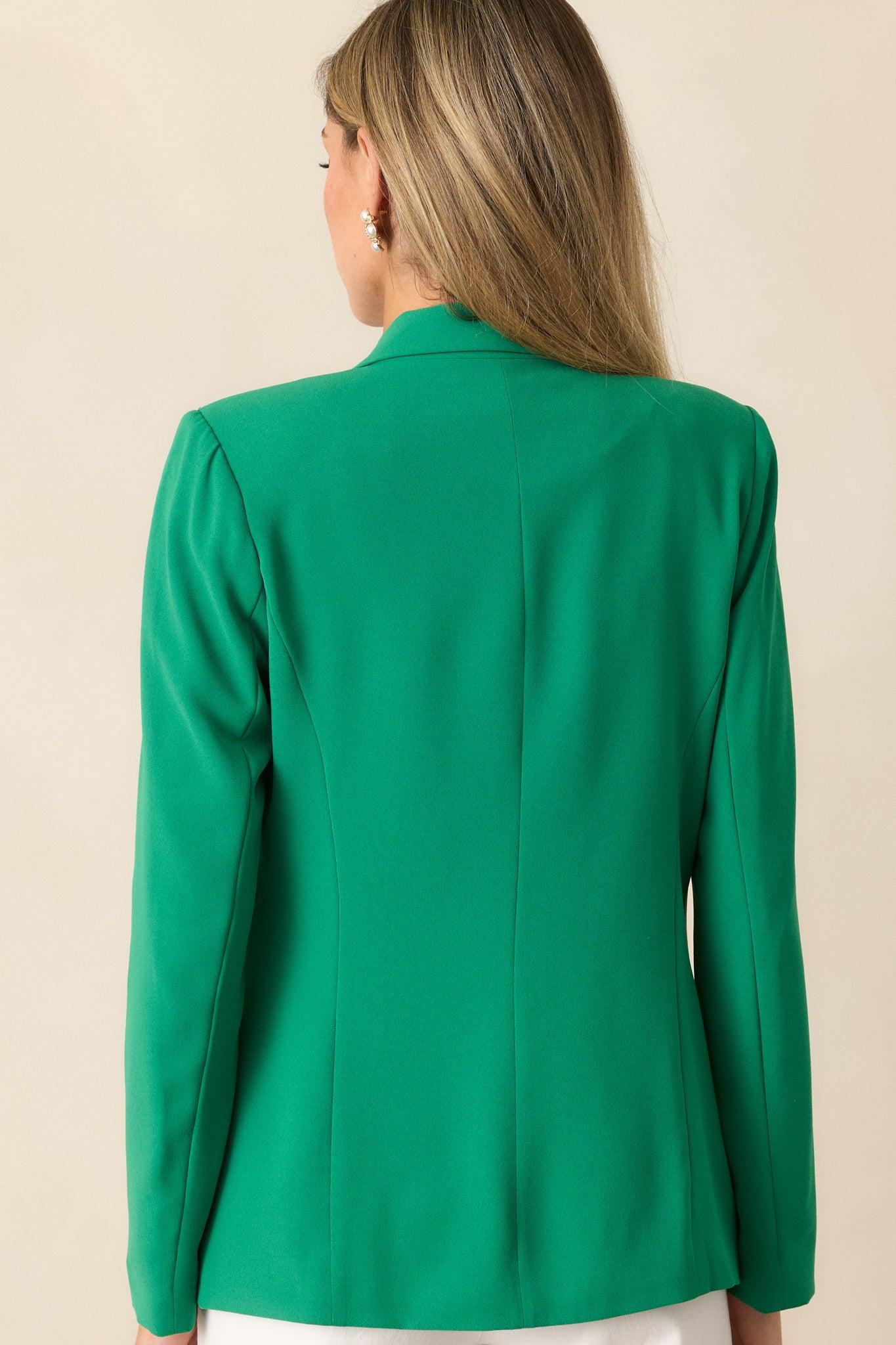 Grace In Every Step Lightweight Kelly Green Blazer Product Image