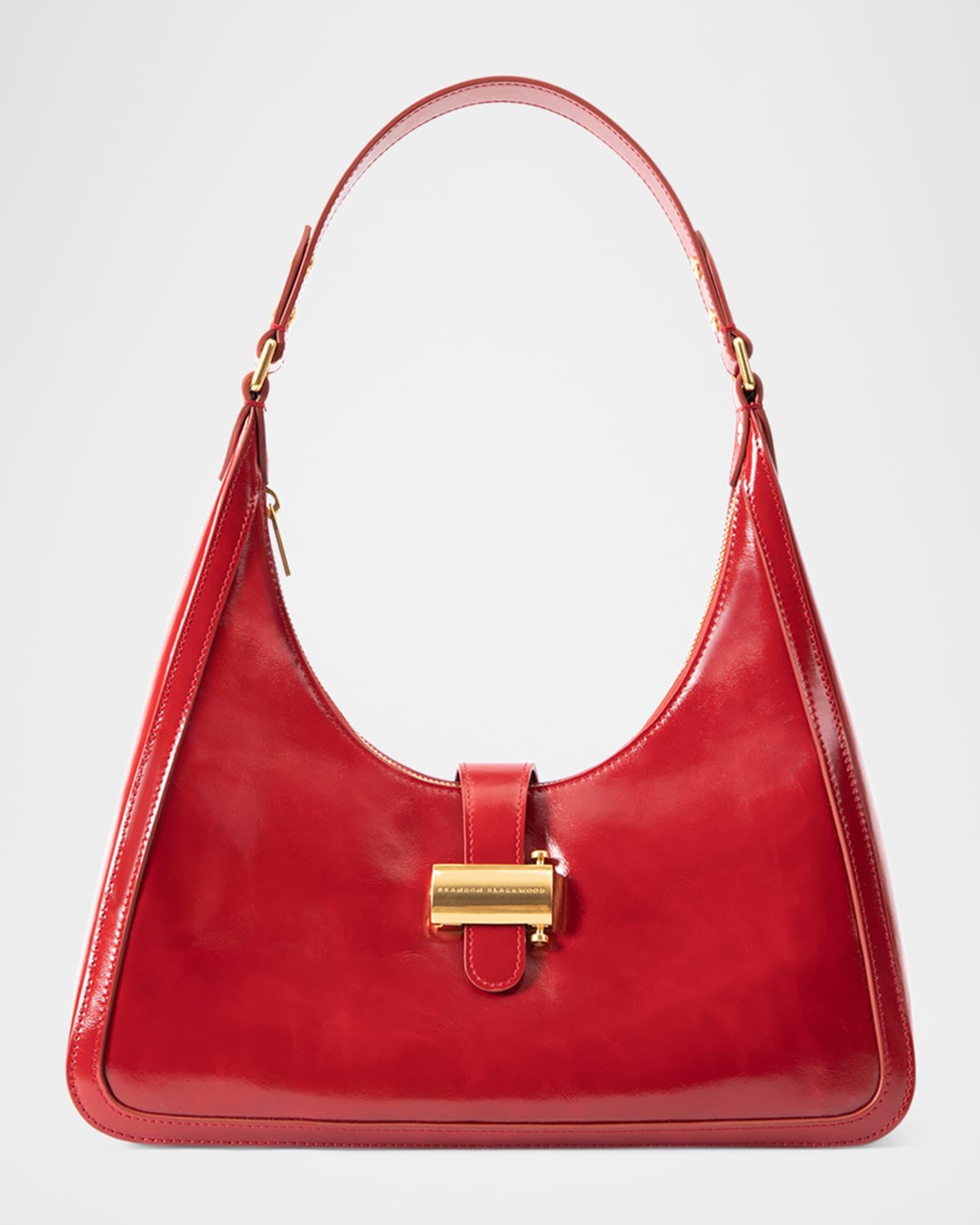 Sara Zip Leather Shoulder Bag Product Image