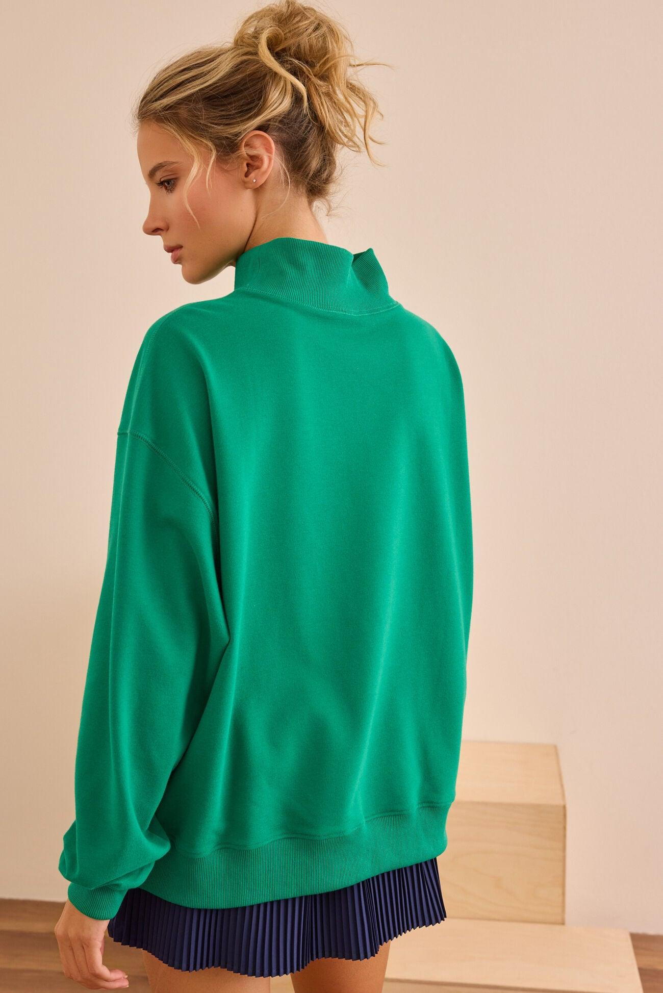 Precision Mock Neck Sweatshirt Product Image