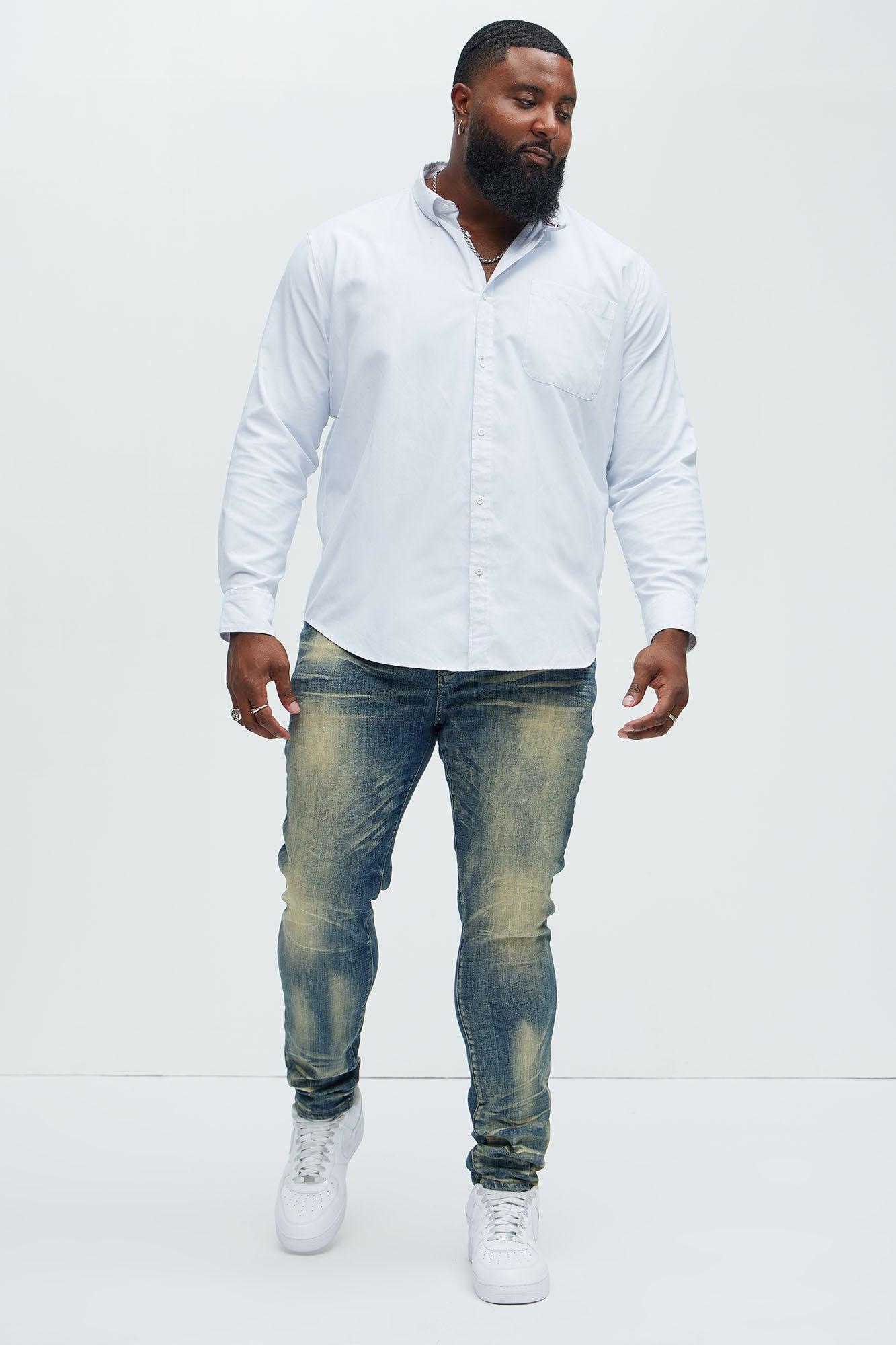 Righteous Skinny Jeans - Vintage Blue Wash Product Image