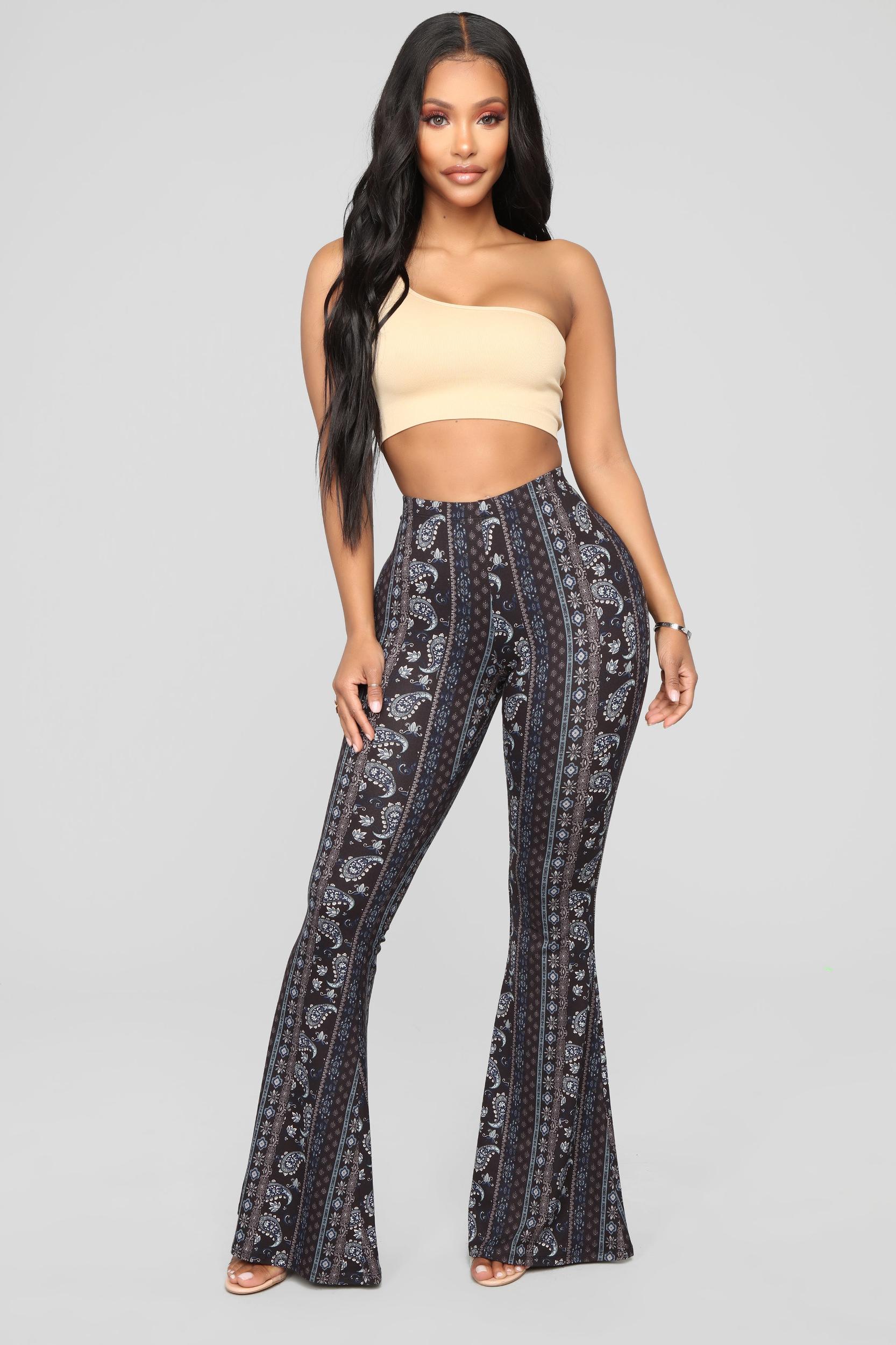 Astrid Flare Pants - Black/combo Product Image