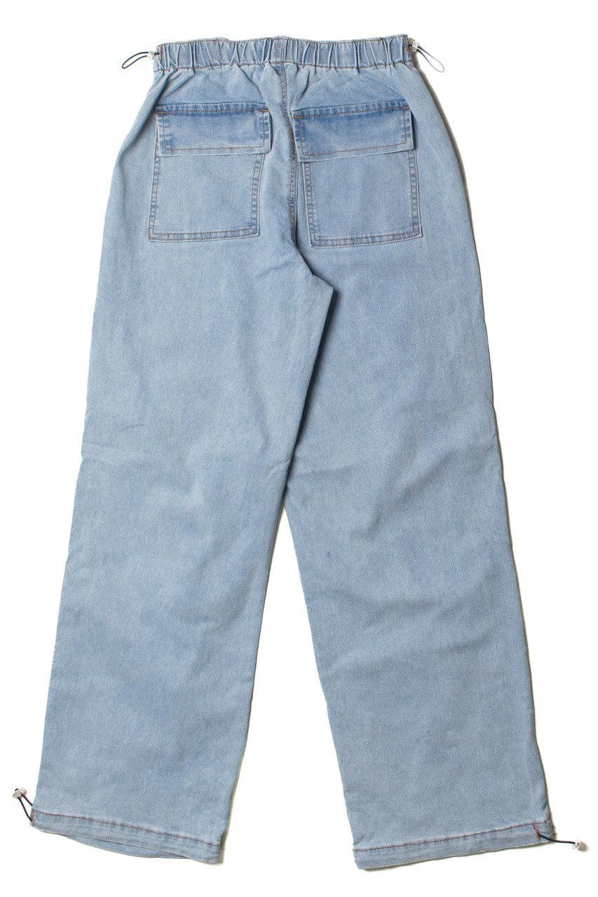 Light Wash Parachute Jeans Product Image