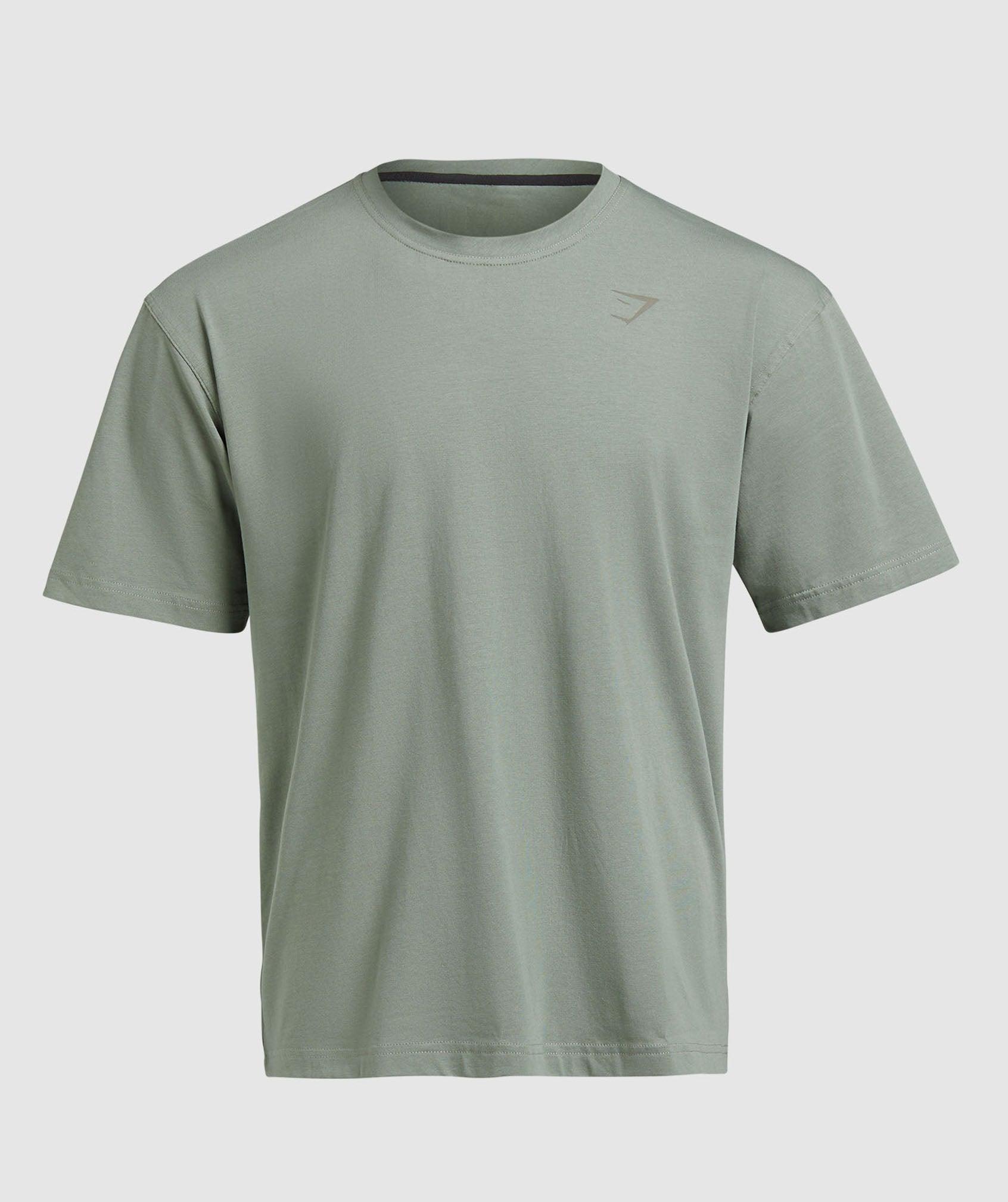 Gymshark Power T-Shirt - Unit Green Male Product Image
