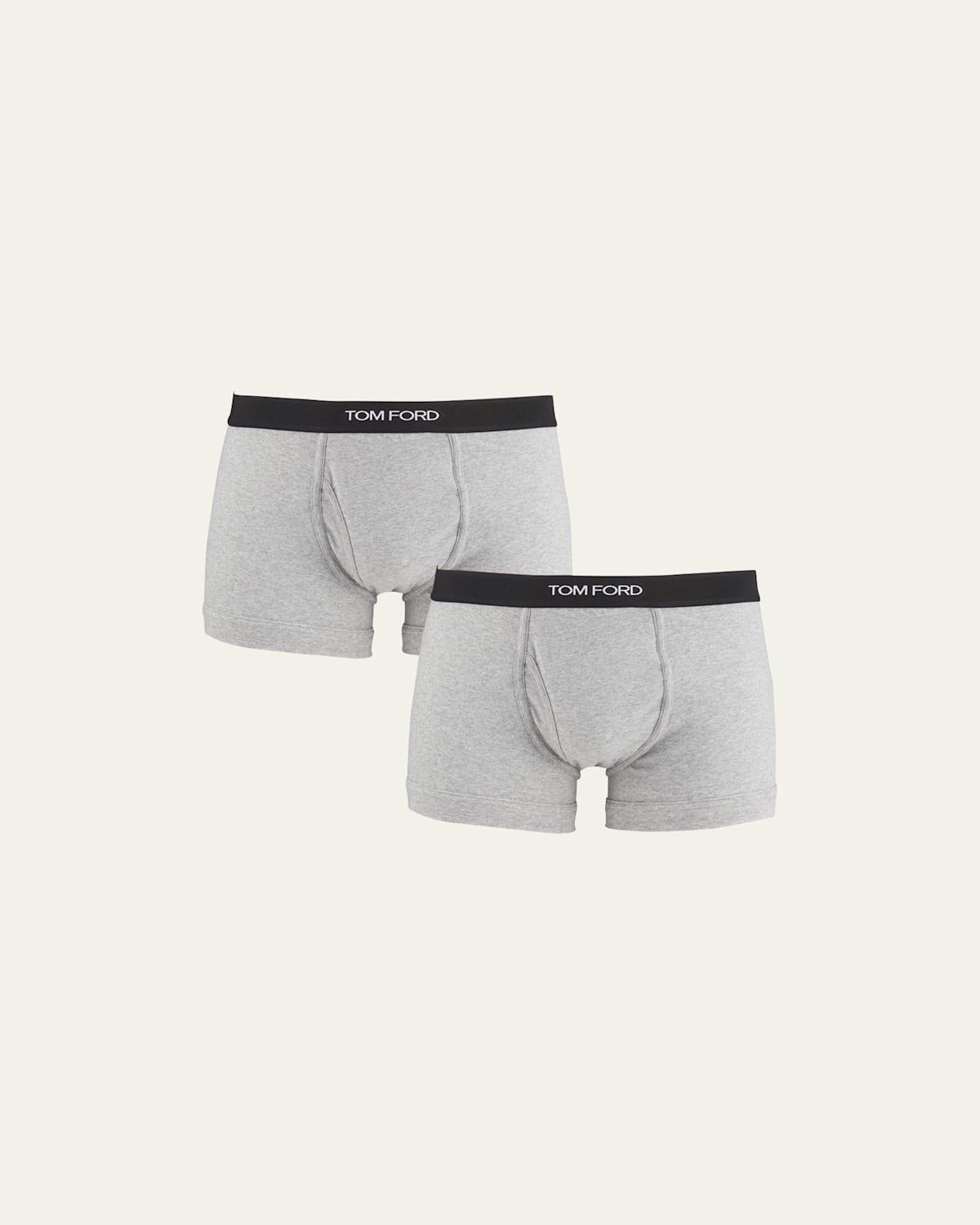 Mens 2-Pack Solid Jersey Boxer Briefs Product Image