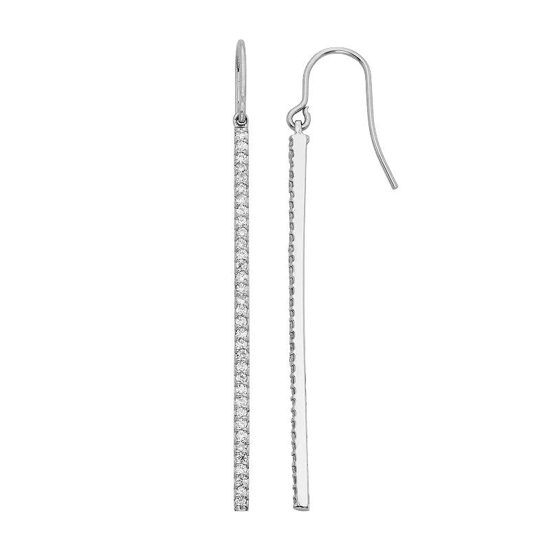 1 Carat T.W. Diamond 14k Gold Stick Drop Earrings, Women's, Yellow Product Image