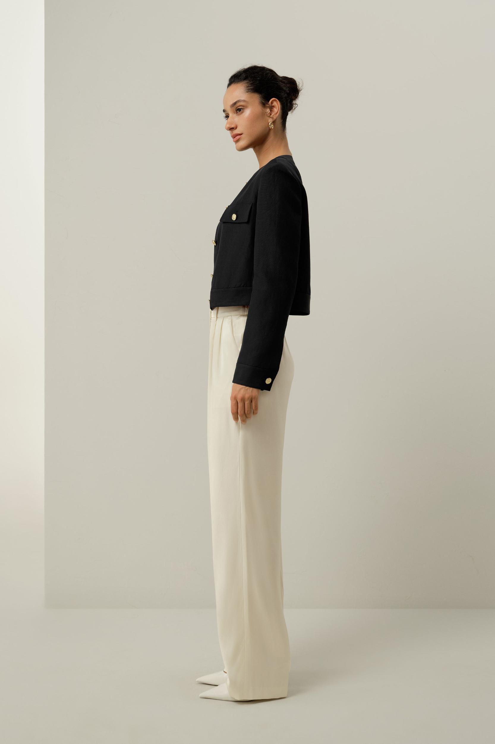 Mara Jacket in Silk Linen Product Image