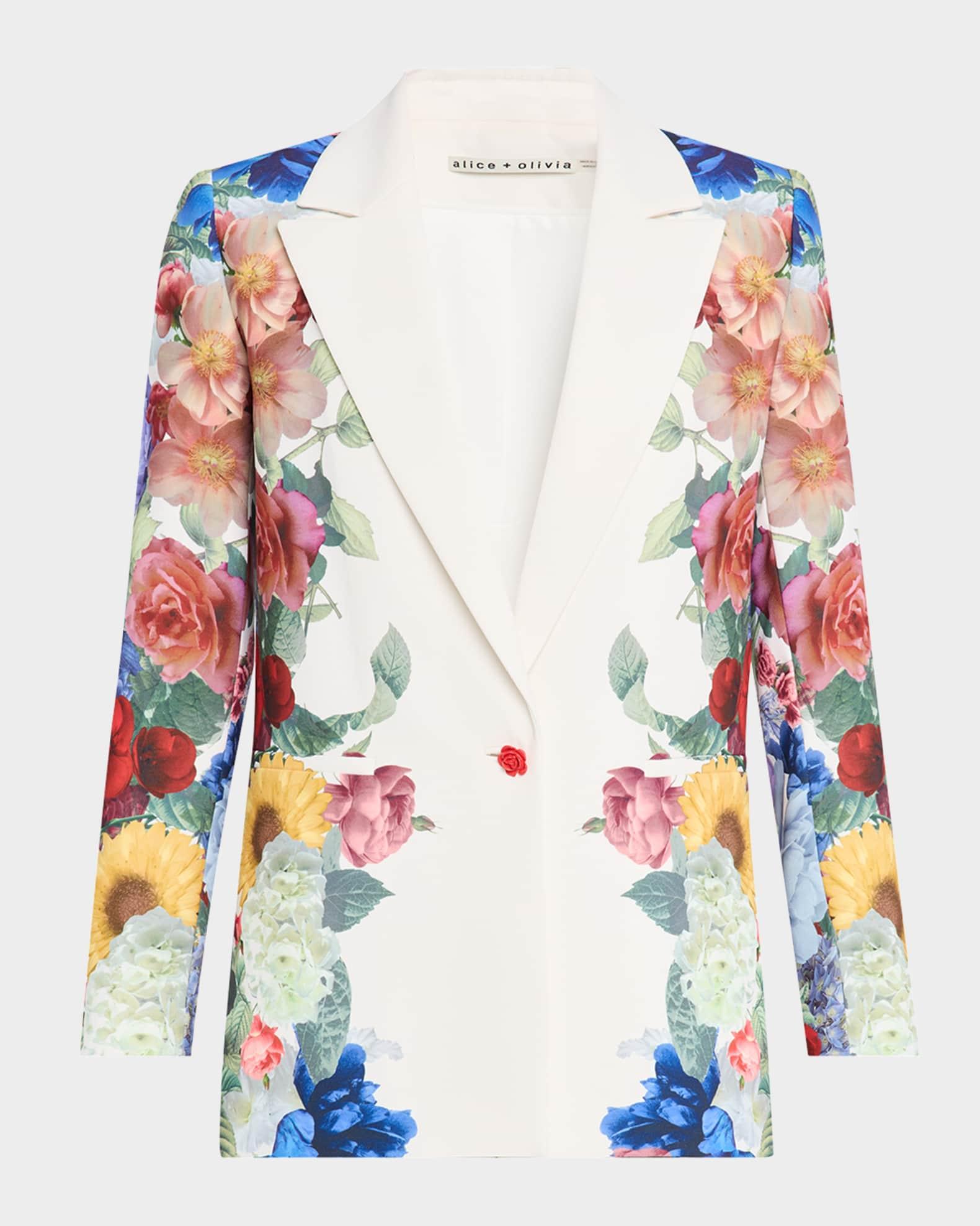 Denny Notch-Collar Boyfriend Blazer Product Image