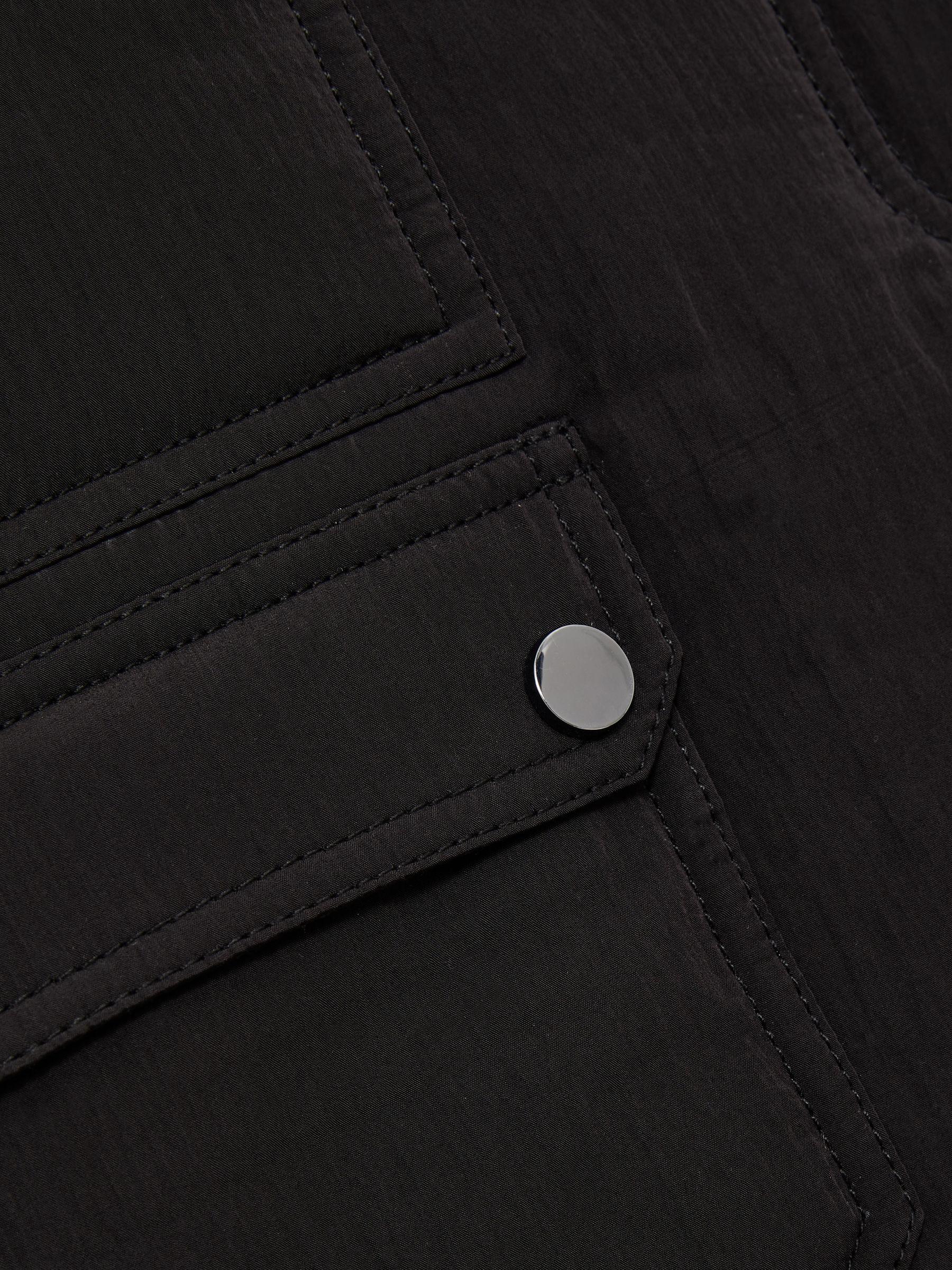 Quilted Mini Skirt in Black Product Image