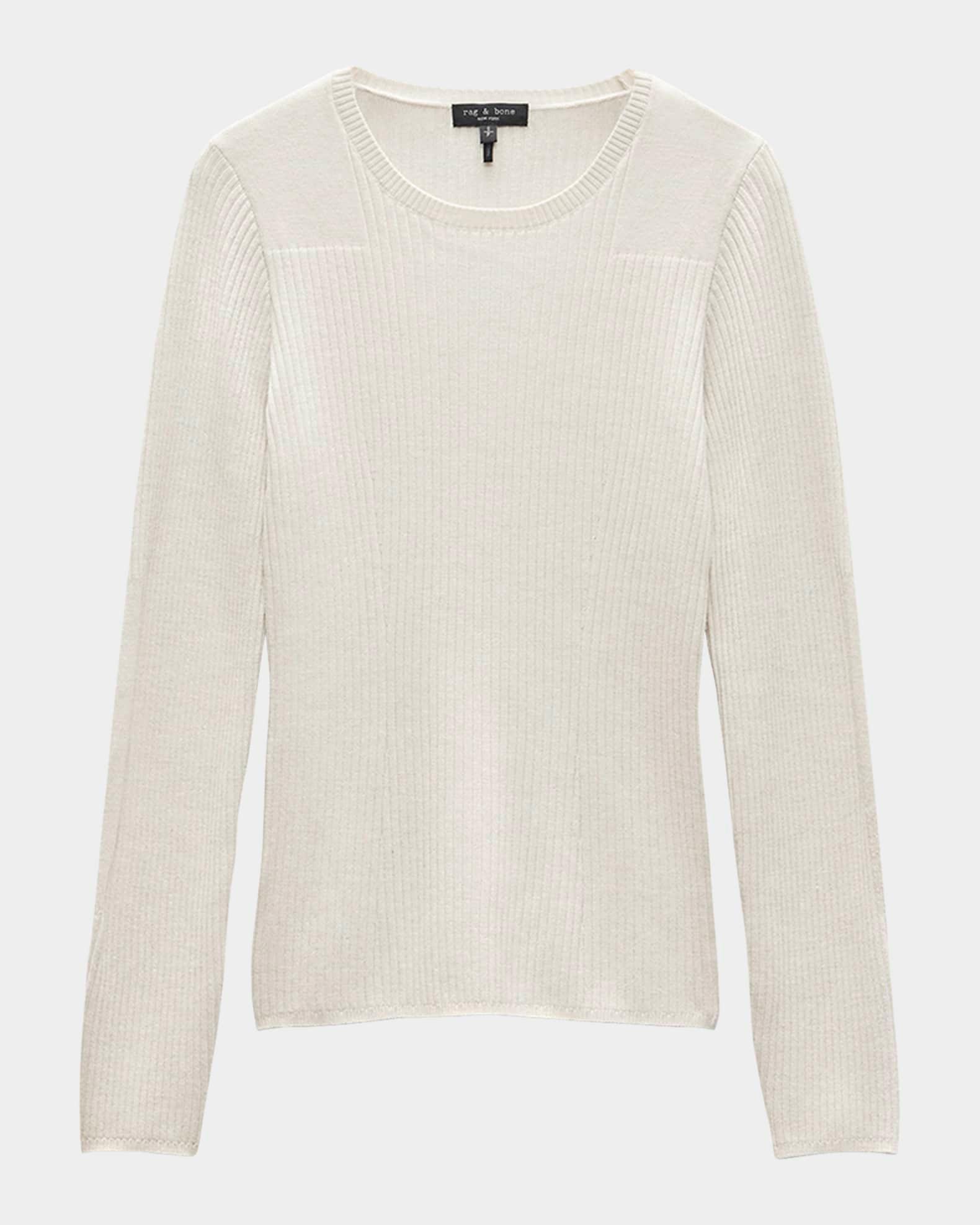 Audrina Ribbed Crewneck Sweater Product Image