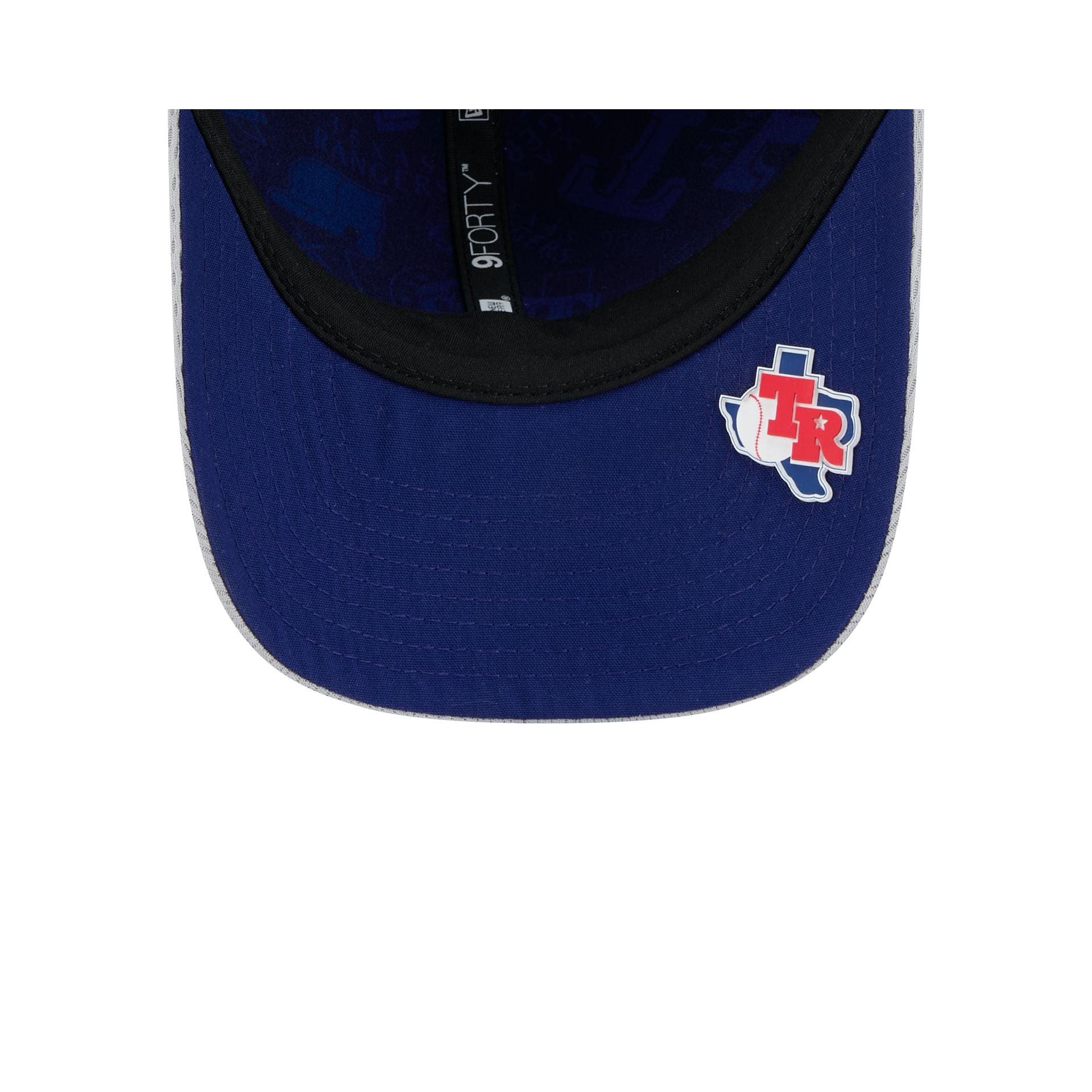 Texas Rangers 2025 Clubhouse Gray 9FORTY M-Crown Snapback Hat Male Product Image