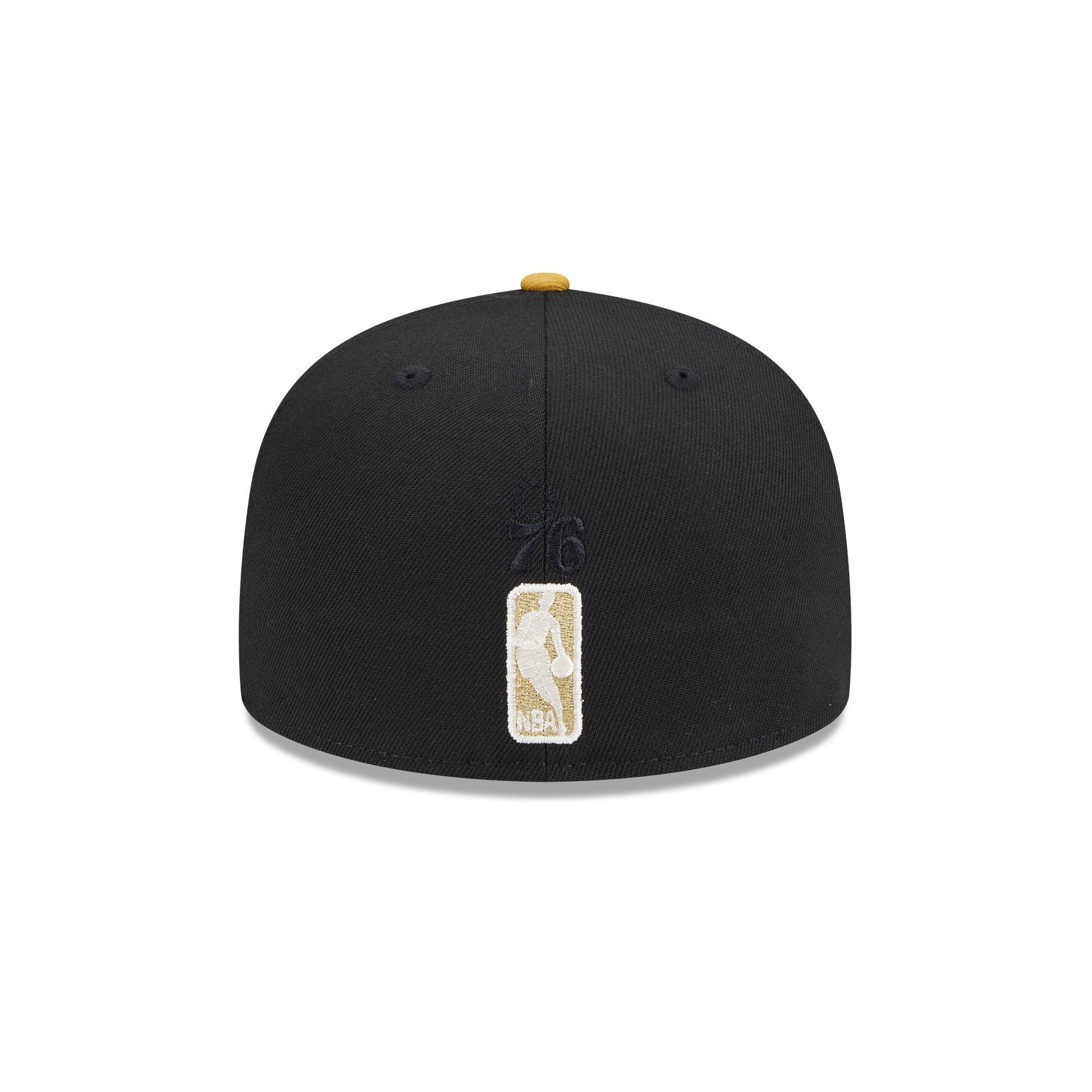 Philadelphia 76ers Metallic Gold Logo 59FIFTY Fitted Hat Male Product Image