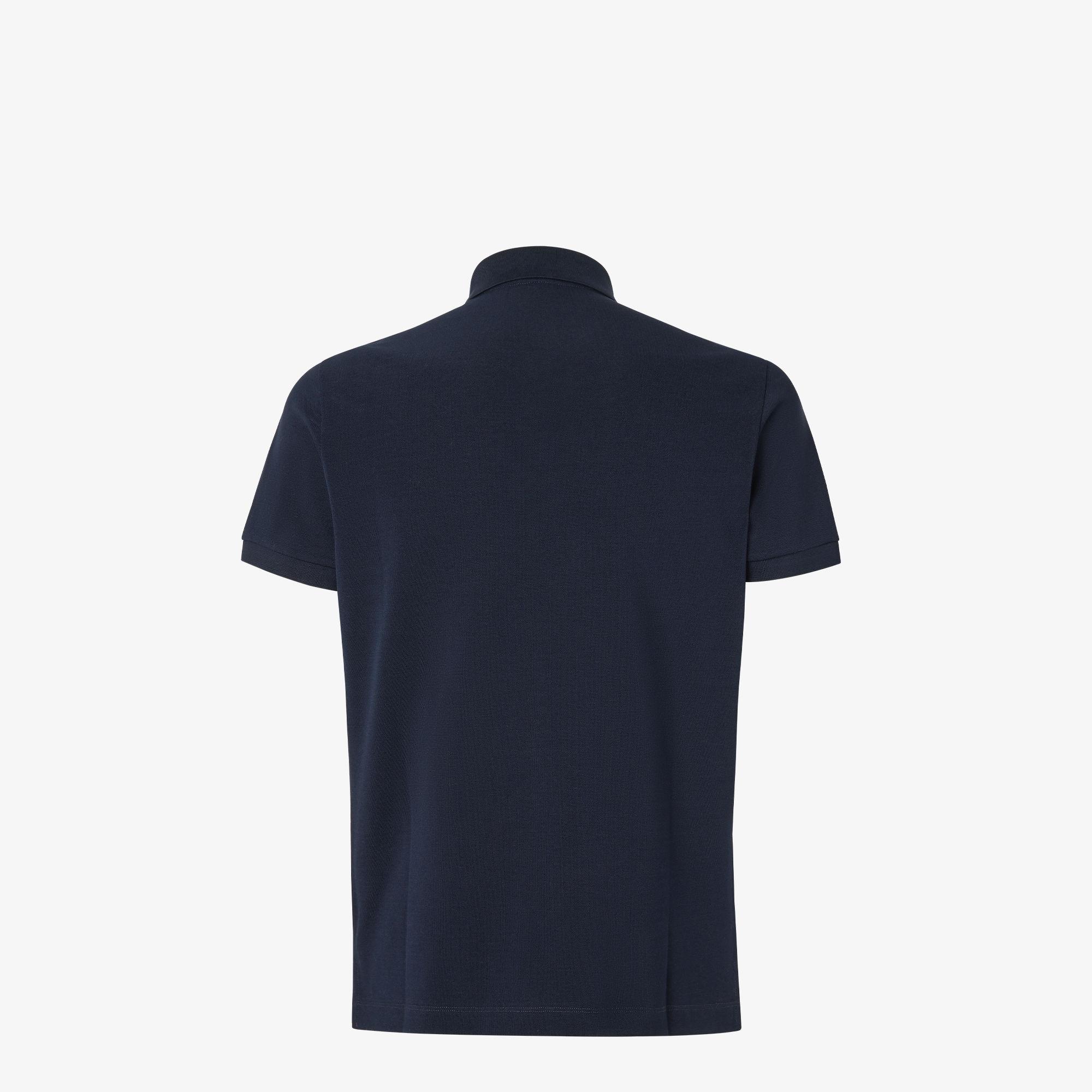 Polo shirtNavy blue piqué polo shirt Product Image