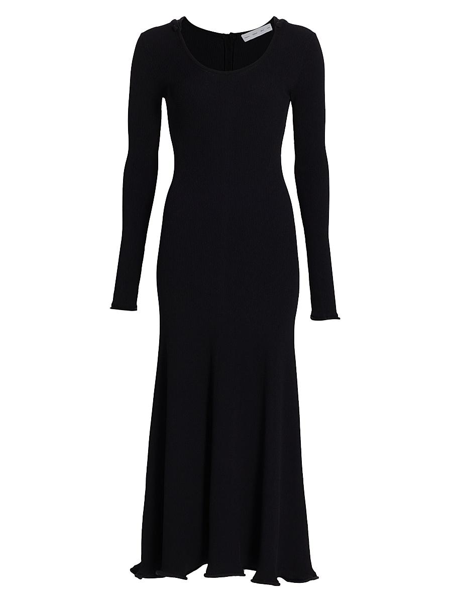 Womens Elie Ribbed Long-Sleeve Maxi Dress Product Image