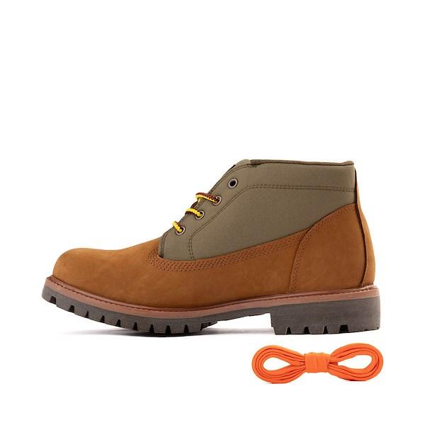 Timberland Mens Timberland Premium Mid Lace-Up Chukka Boots - Mens Grey/Black Product Image