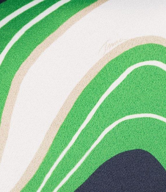 Trina Turk Fairy Tale 2 Printed Satin Round Neck Sleeveless Shift Dress Product Image