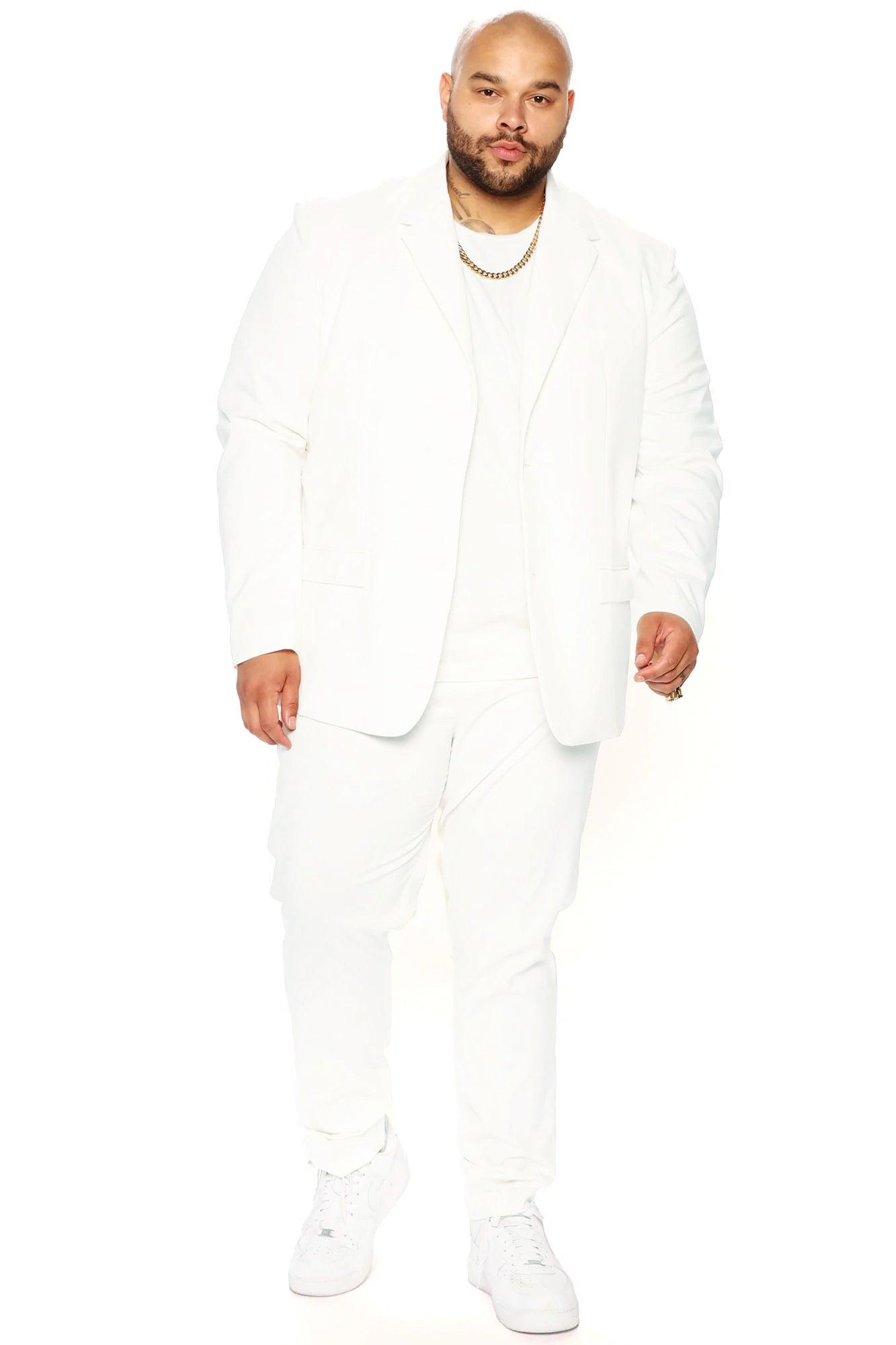 The Modern Stretch Slim Trouser - Off White Product Image