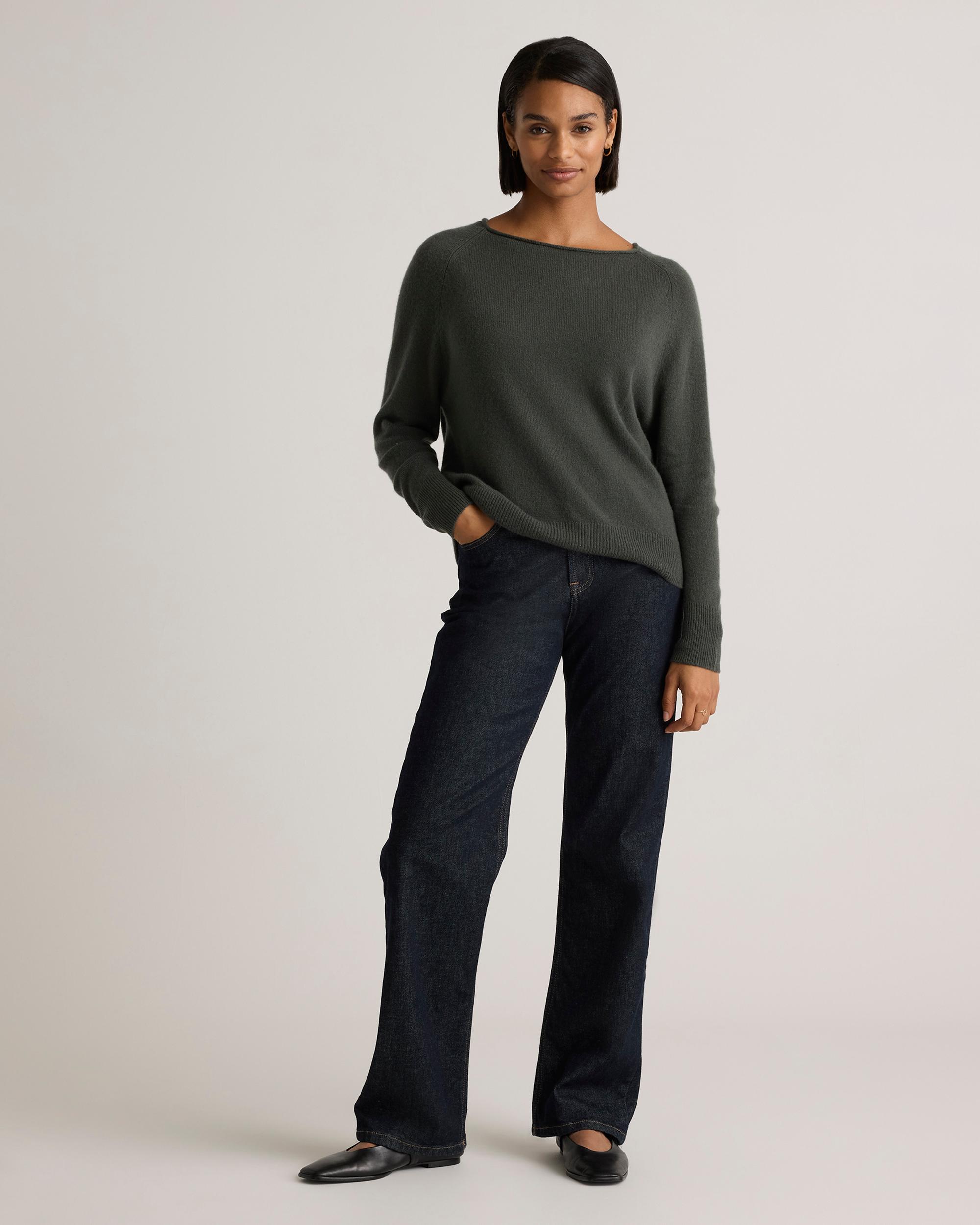 Quince | Women's Mongolian Cashmere Boatneck Sweater Product Image