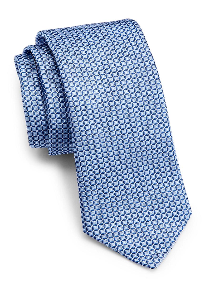 Mens Micro-Square Silk Tie Product Image