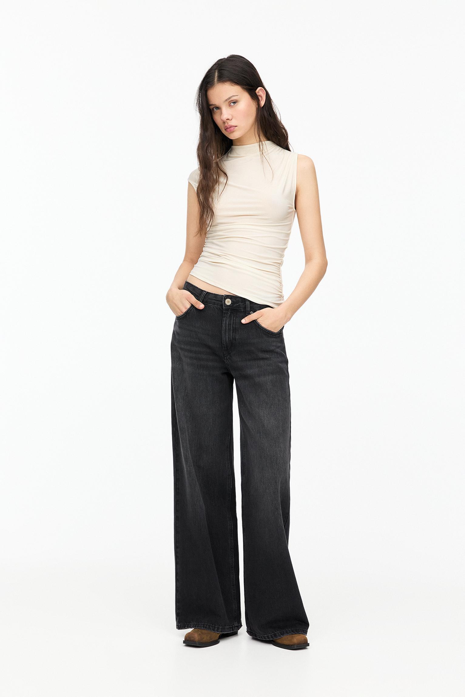 Asymmetric gathered T-shirt Product Image