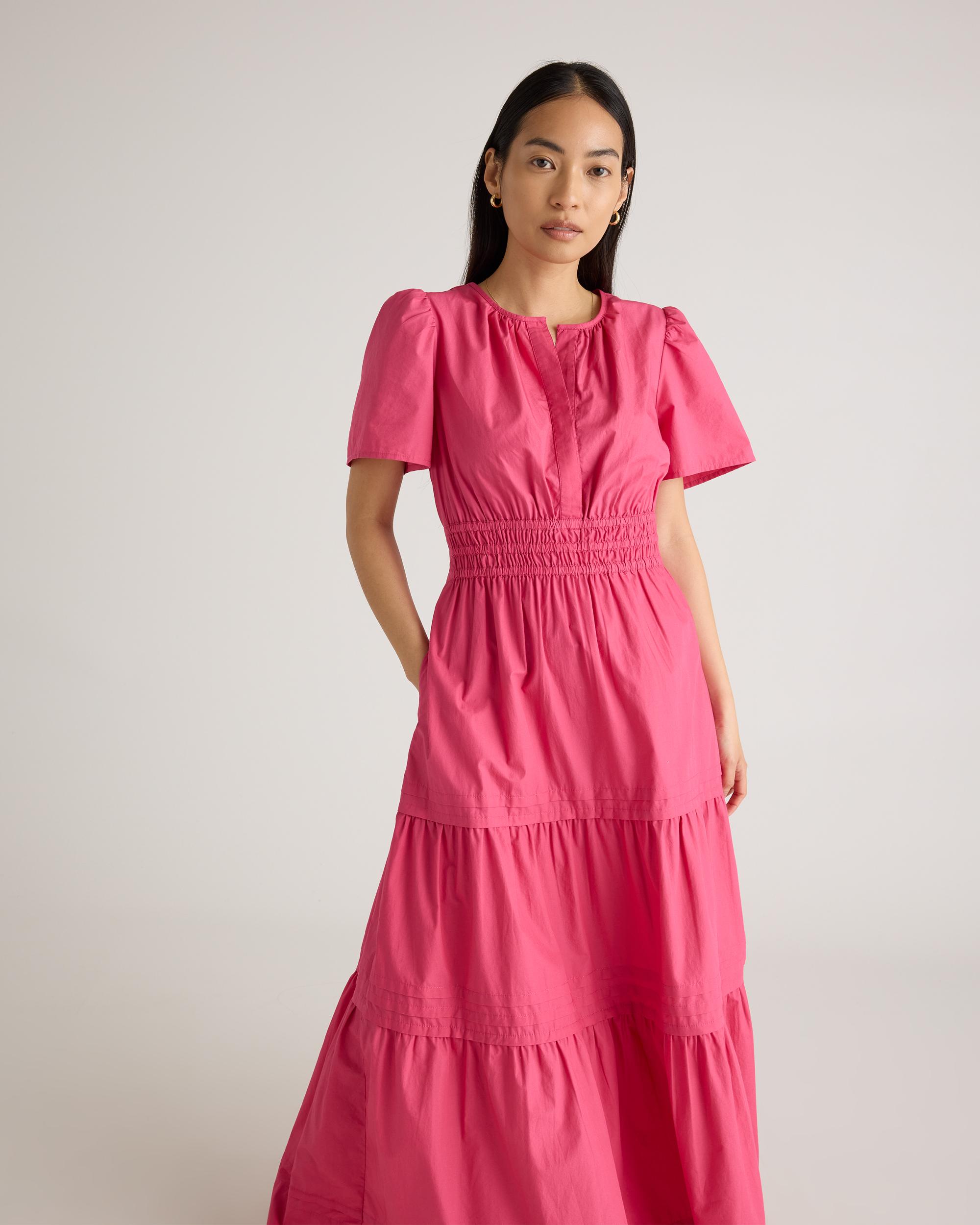 Quince | Women's Poplin Tiered Maxi Dress Cotton Product Image