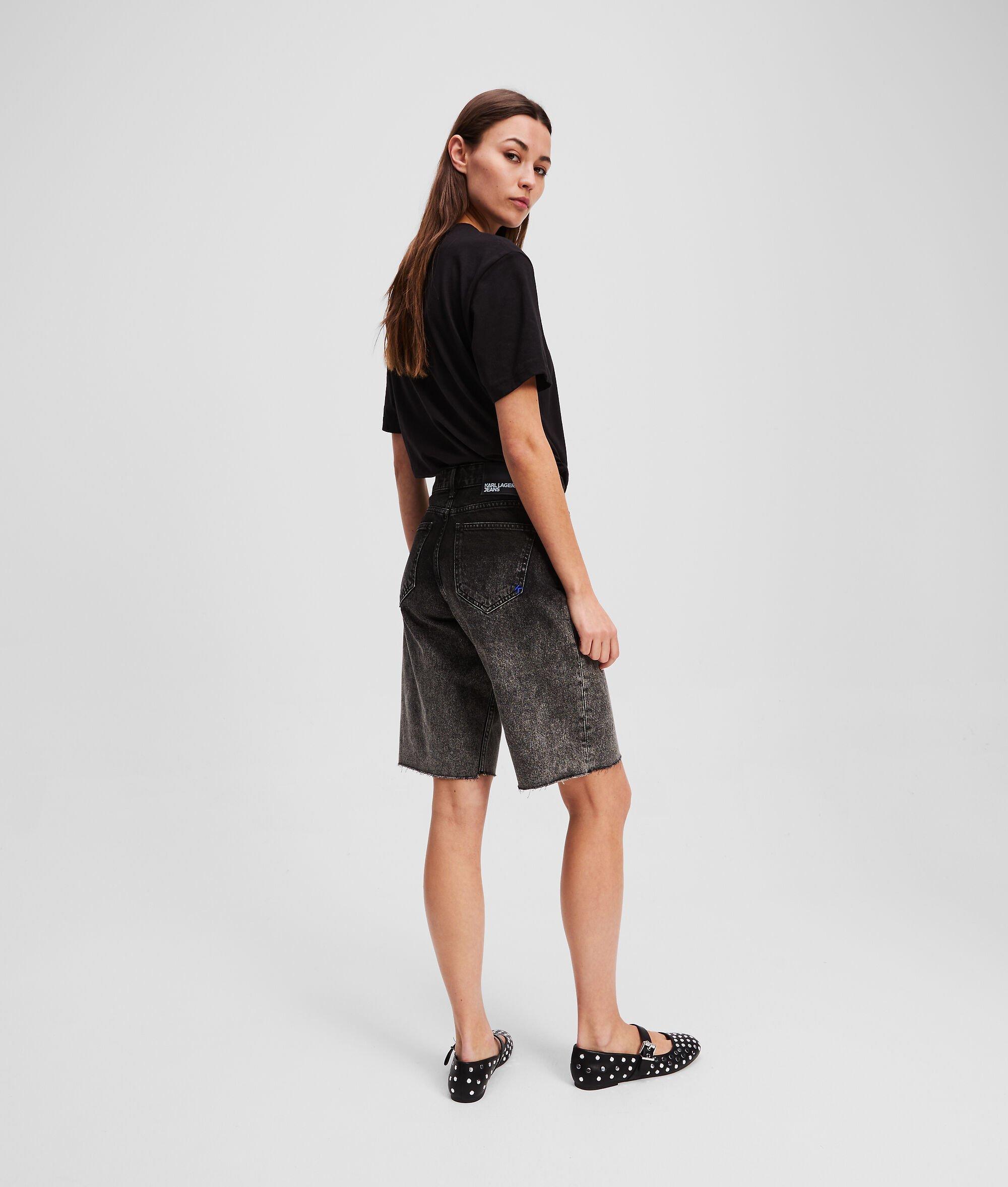 OMBRÉ DENIM SHORTS Product Image