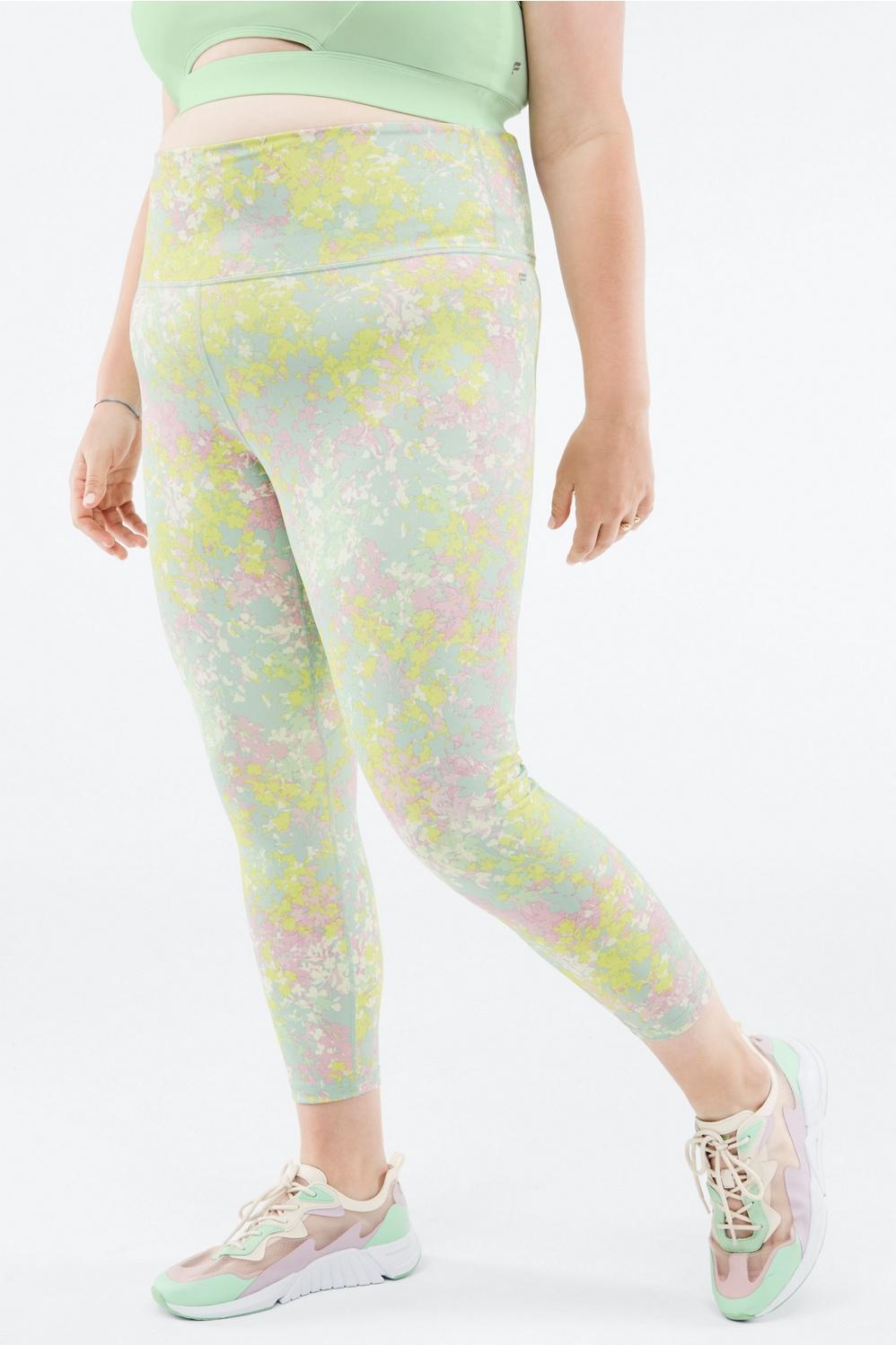 Fabletics Define High-Waisted 7/8 Legging Womens Dusty Teal Meridian plus Size 4X Product Image