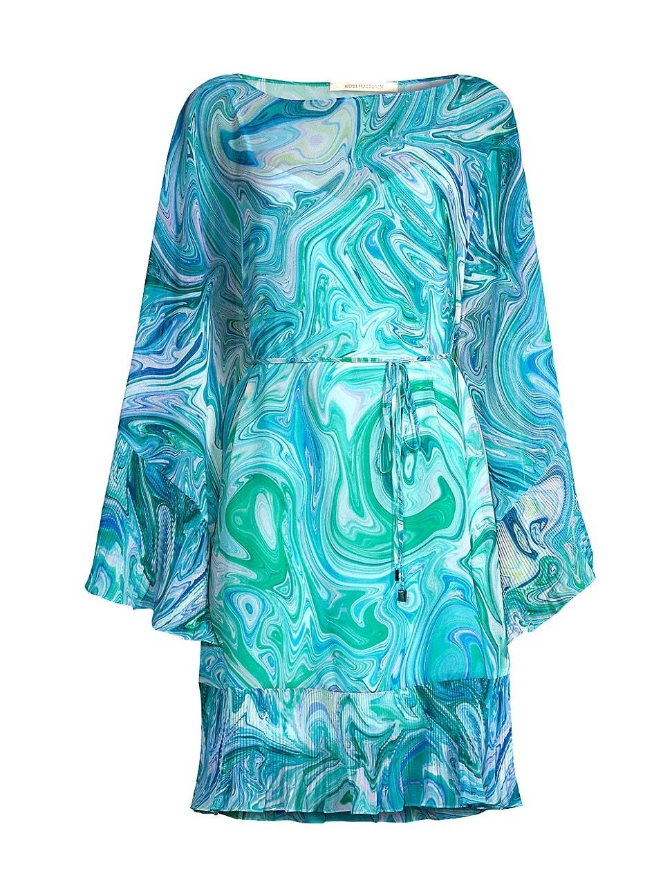 Womens Samara Marbled Chiffon Minidress Product Image