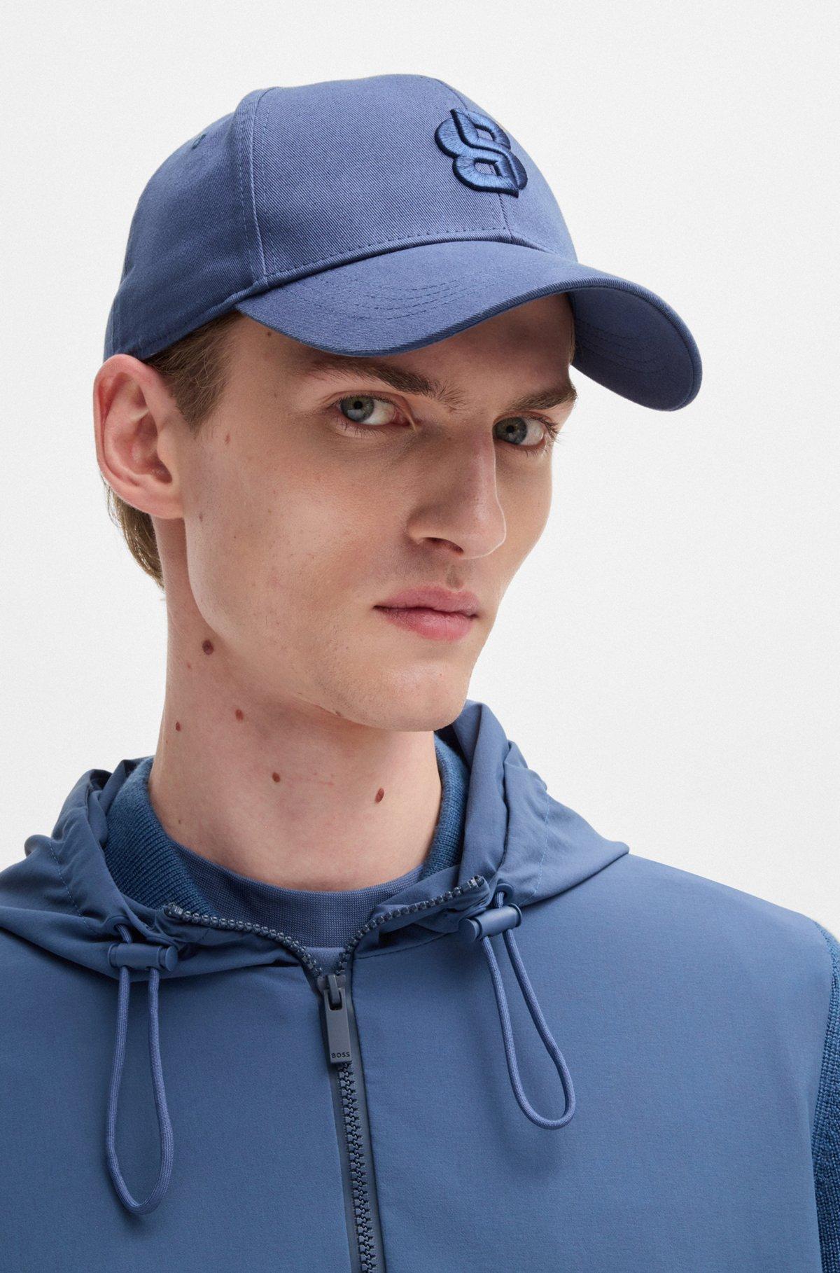 Cotton-twill cap with embroidered Double B monogram Product Image