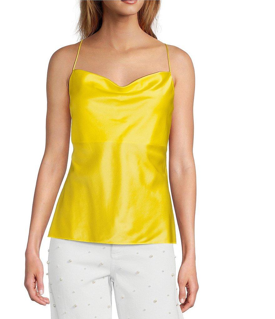 Antonio Melani Lila Silk Charmeuse Scoop Neck Sleeveless Blouse Product Image