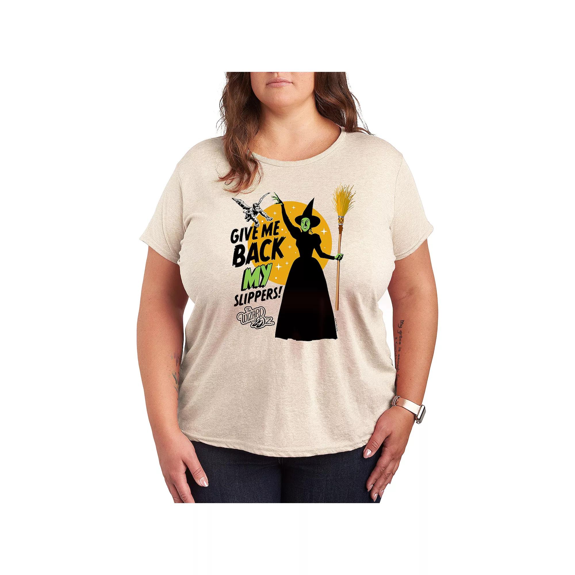 Plus The Wizard Of Oz Slippers Graphic Tee, Women's,  Product Image