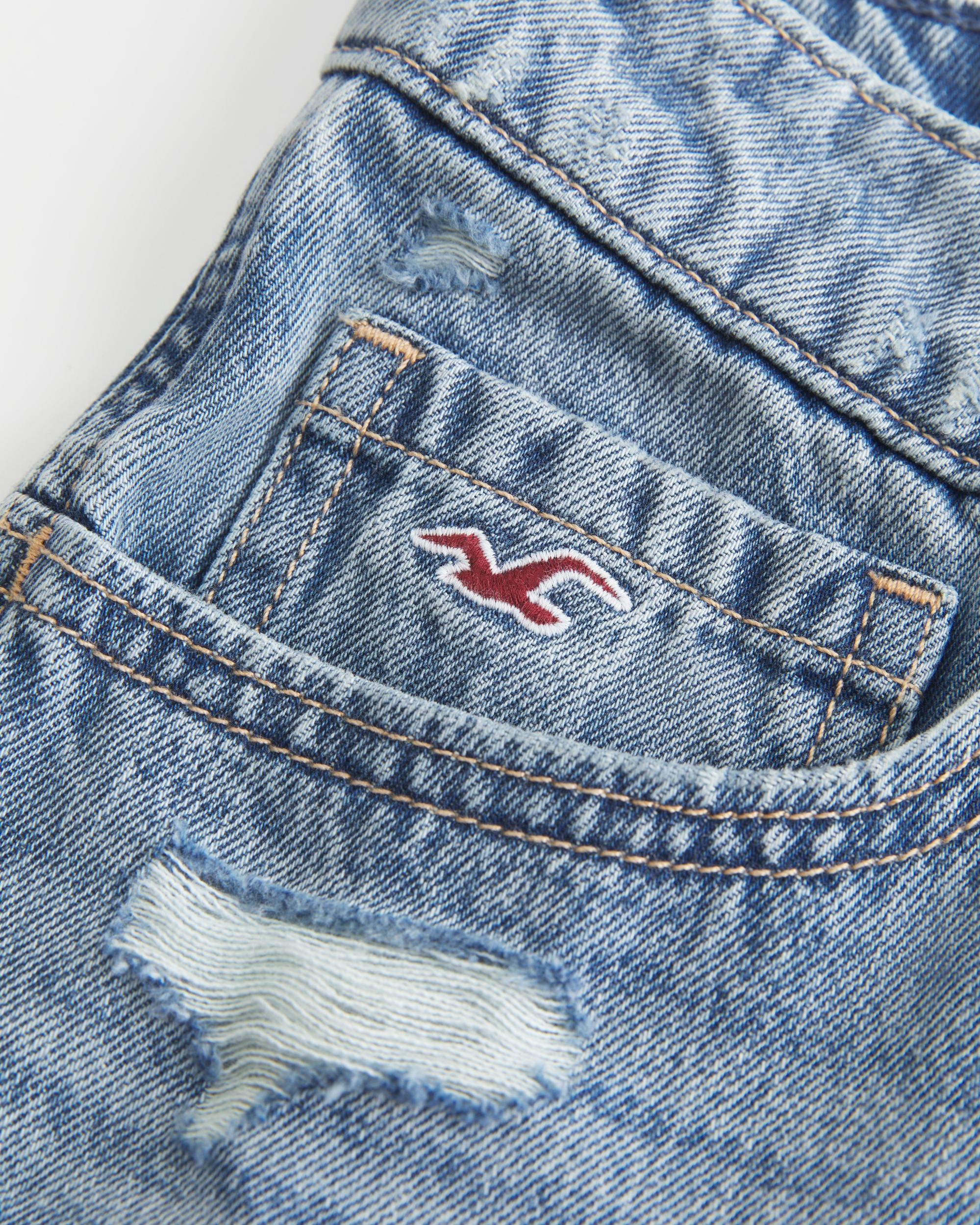 Ultra Low-Rise Khaki Twill Mini Shorts Product Image