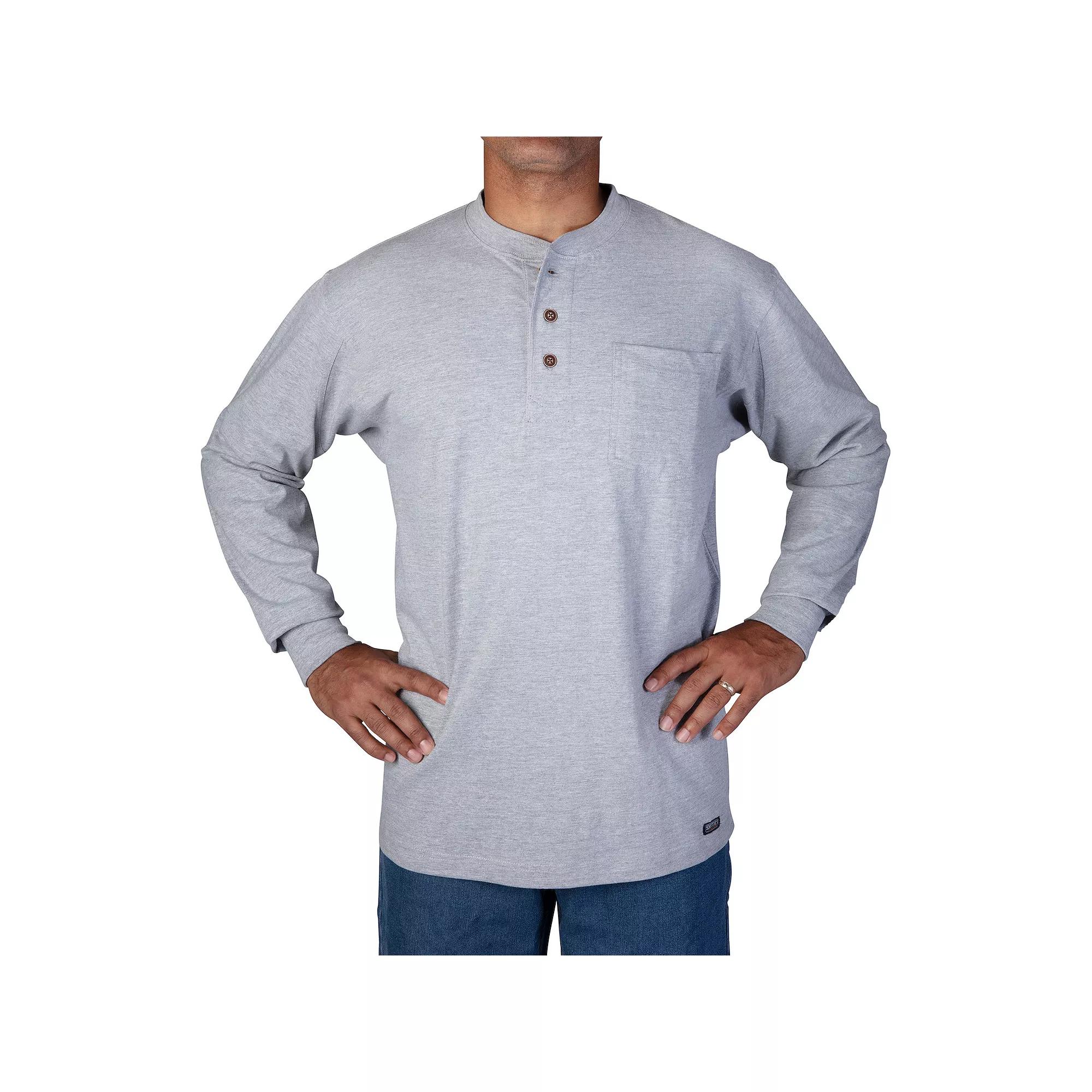 Men's Smith's Workwear Extended Tail Pocket Henley,  Product Image