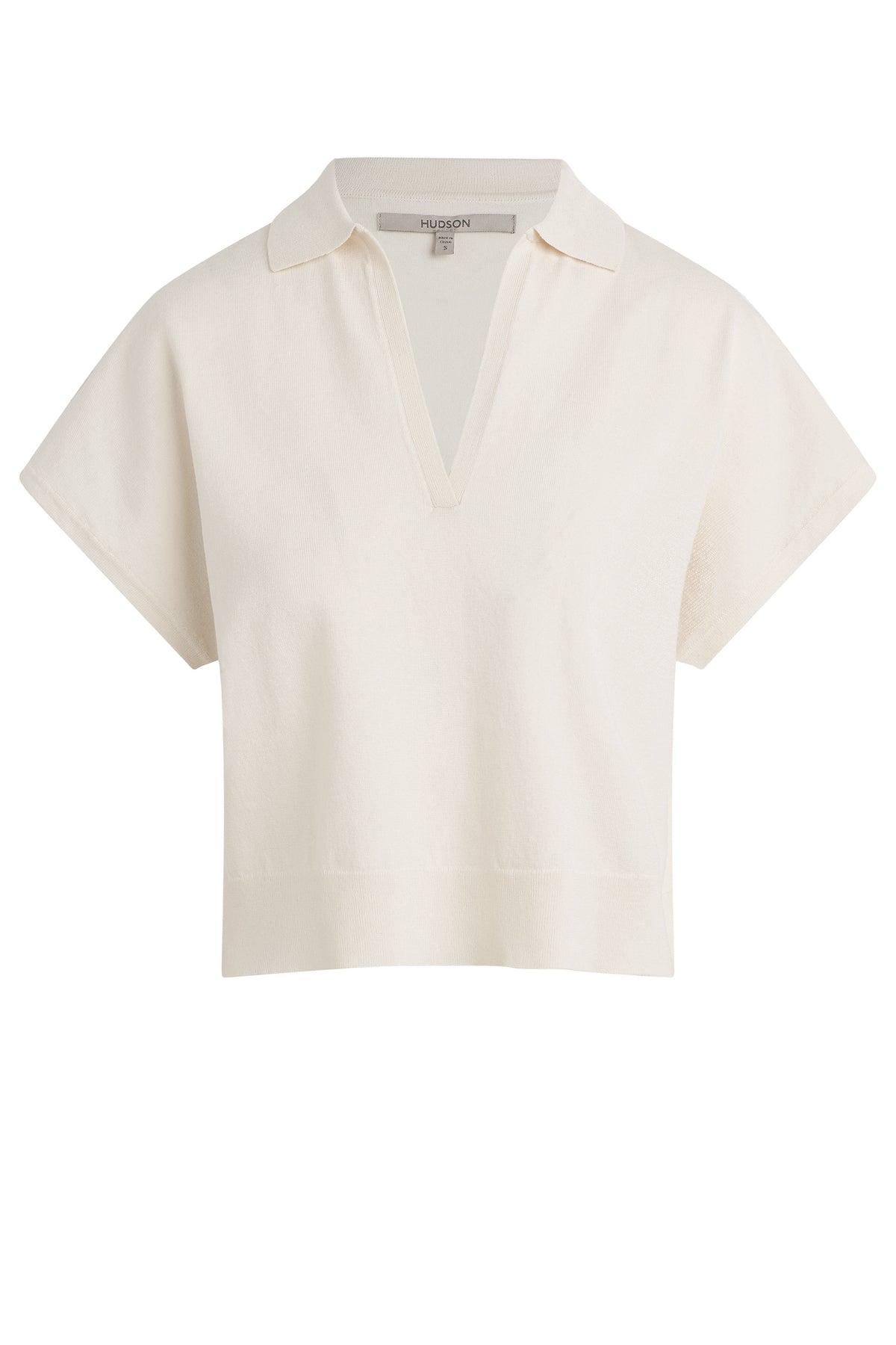 Draped Collared Sweater Female Product Image