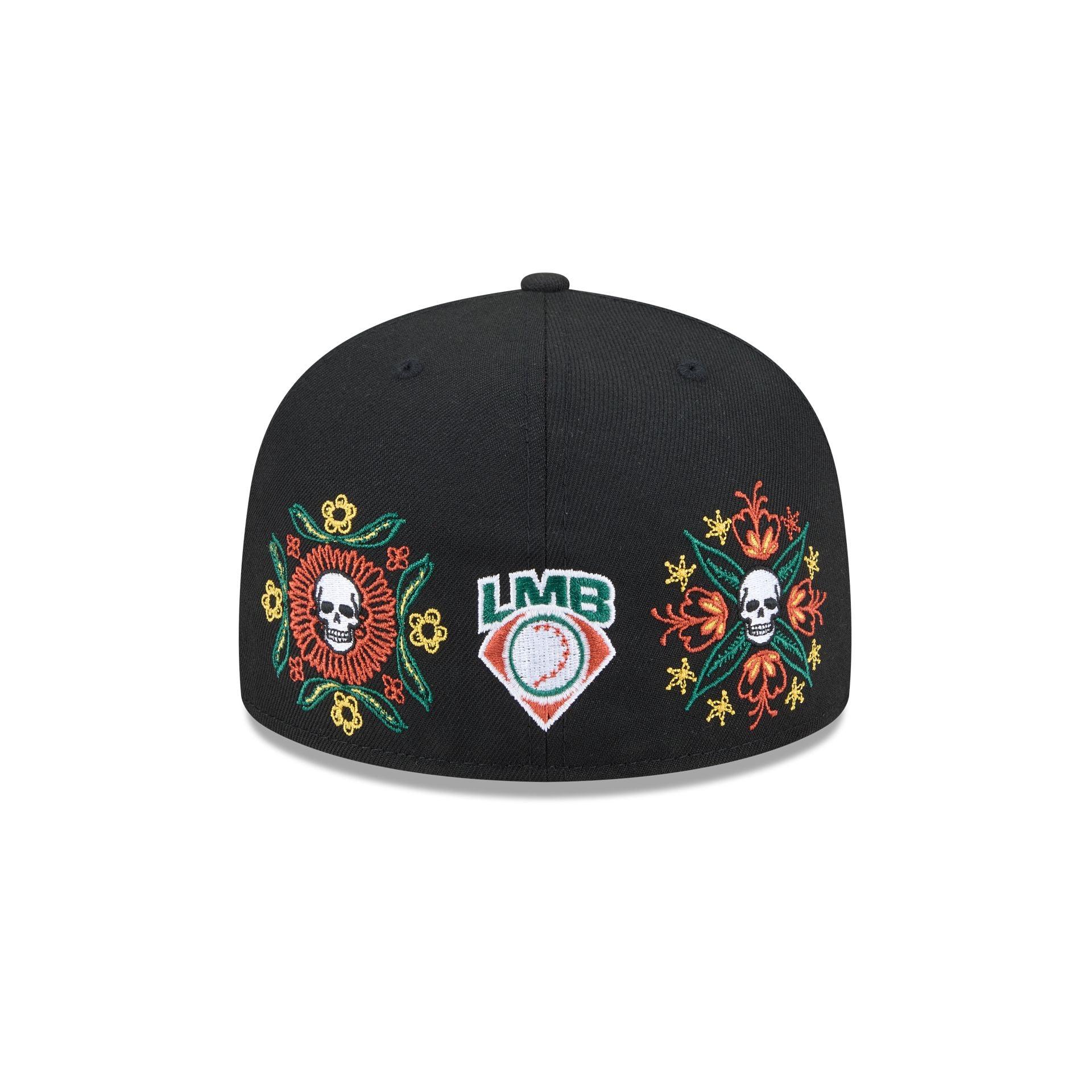 Olmecas de Tabasco Day of the Dead Skull & Flowers 59FIFTY Fitted Hat Male Product Image