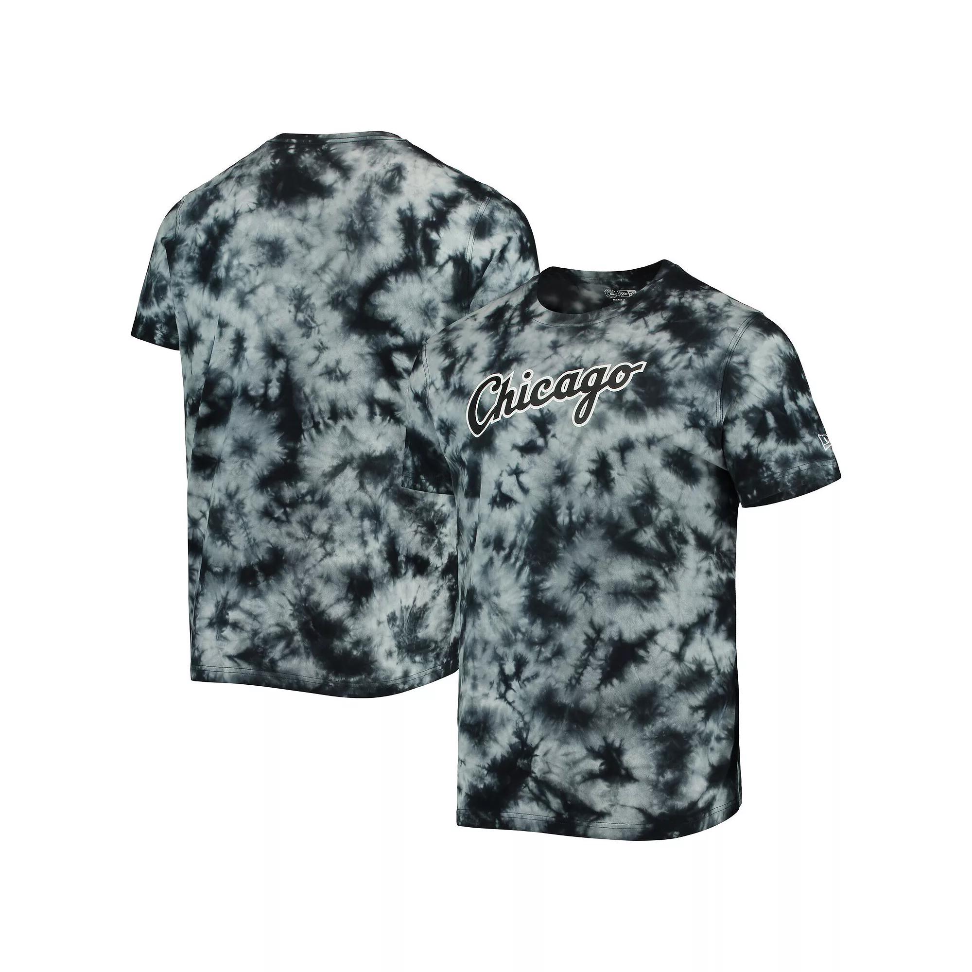 Men's New Era Black Chicago White Sox Team Tie-Dye T-Shirt, Size: Medium Product Image