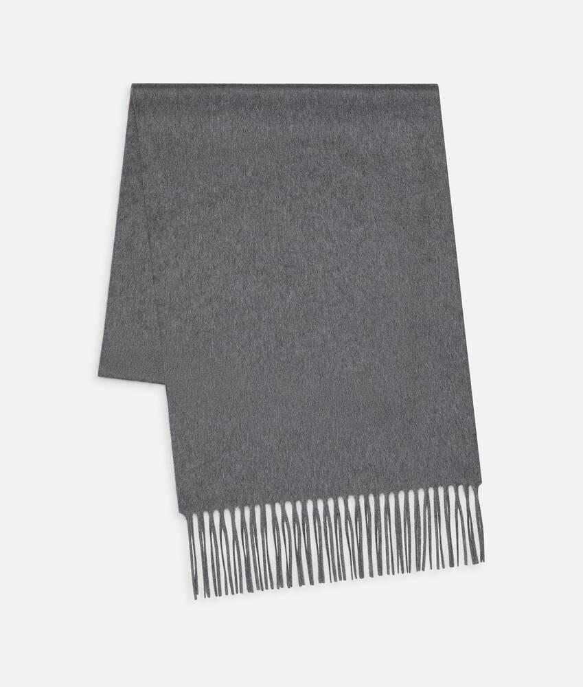 Men's Cashmere Scarf in Grey melange Product Image