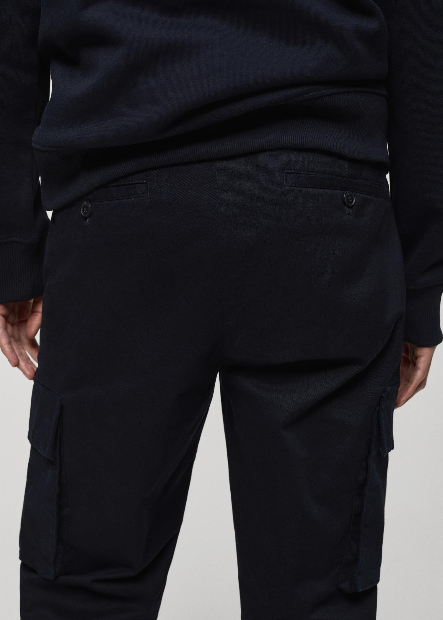 Regular-fit cotton cargo pants - Men | MANGO USA Product Image