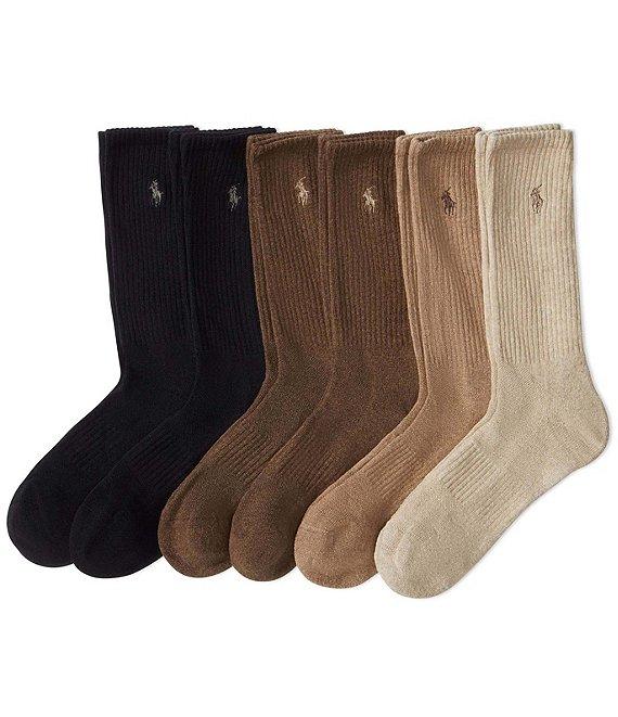 Polo Ralph Lauren Performance Cotton Crew 6-Pack Socks Product Image