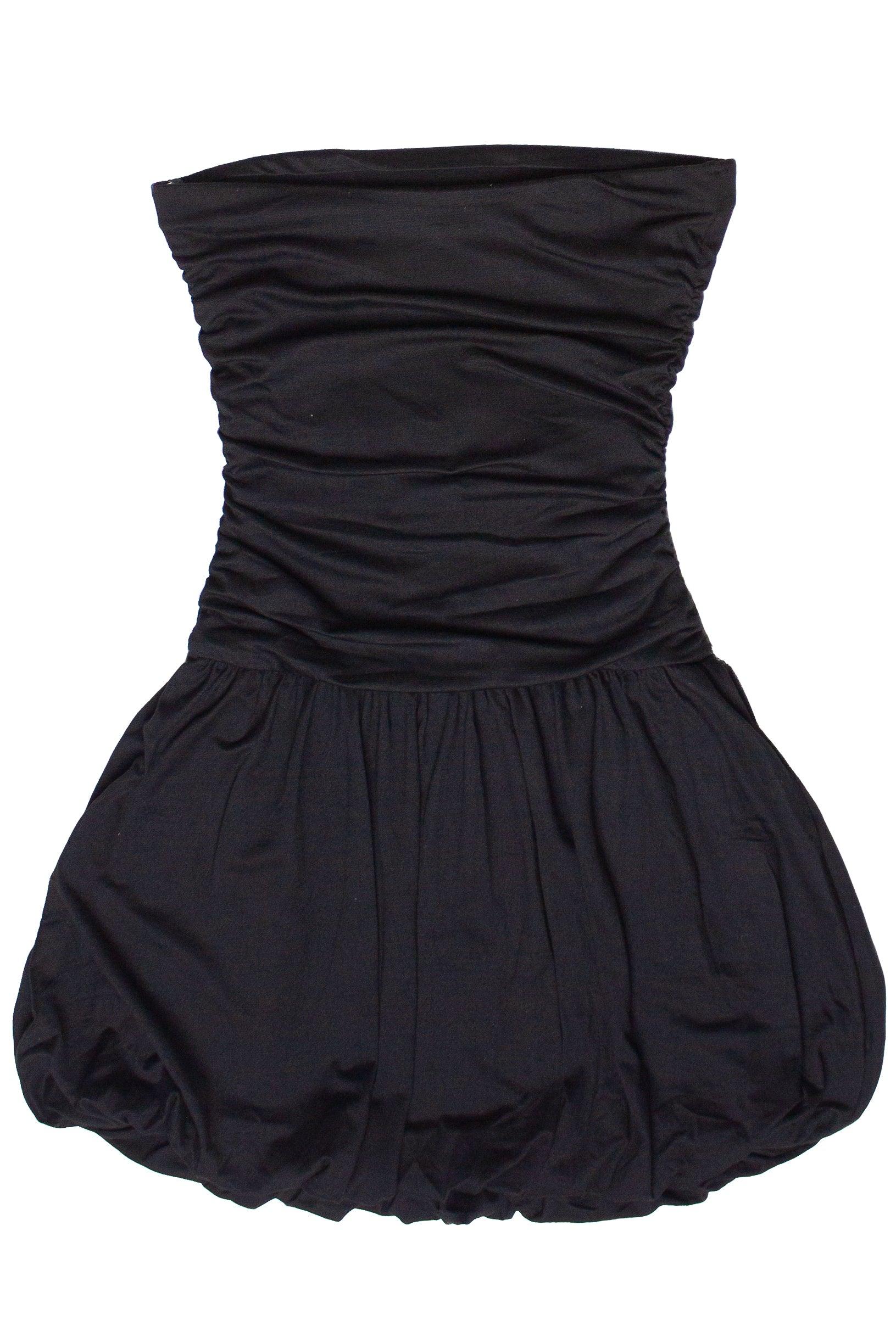 Strapless Bubble Hem Mini Dress Product Image
