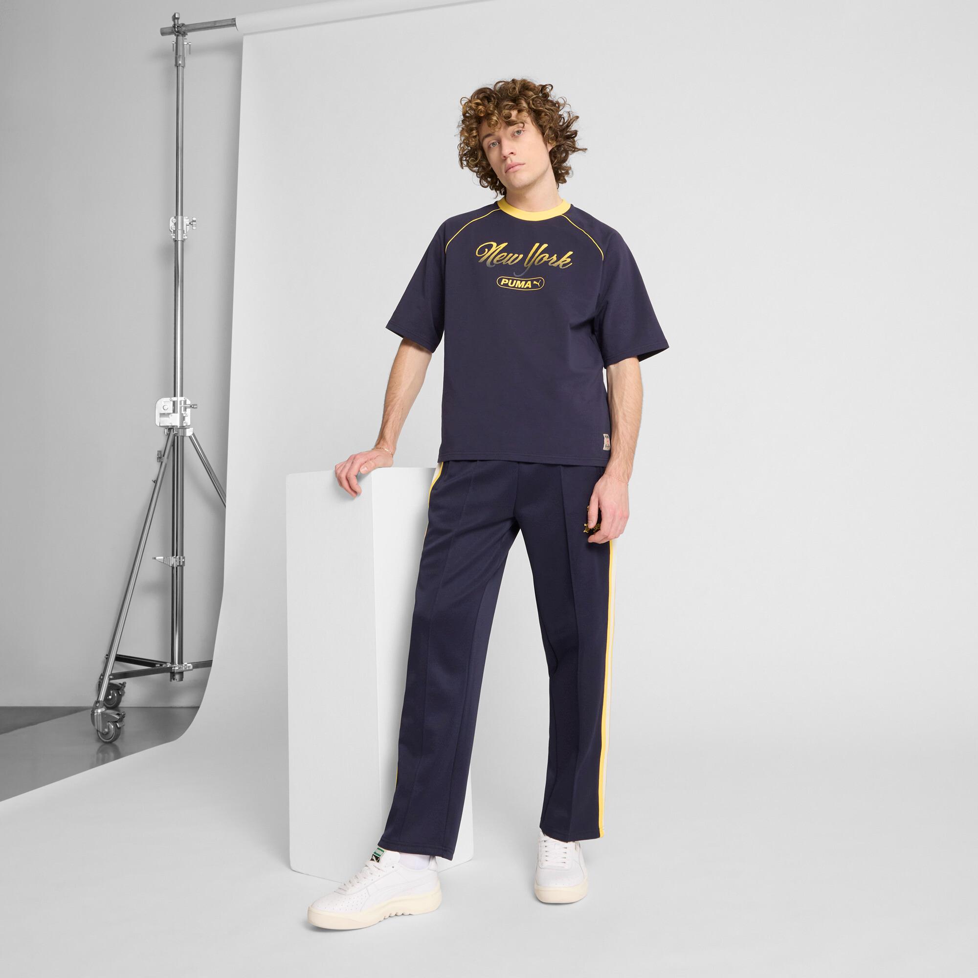 PUMA Wardrobe Essentials Bright Lights NYC Flagship Men's Podium T-Shirt Product Image