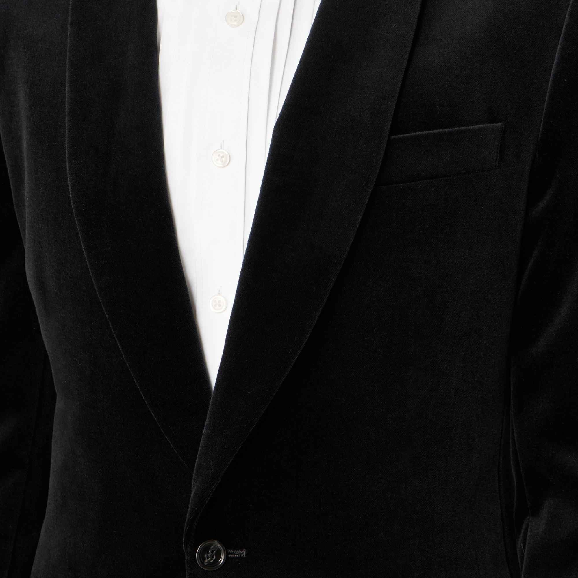 Shawl-collar dinner jacket in velvet Product Image