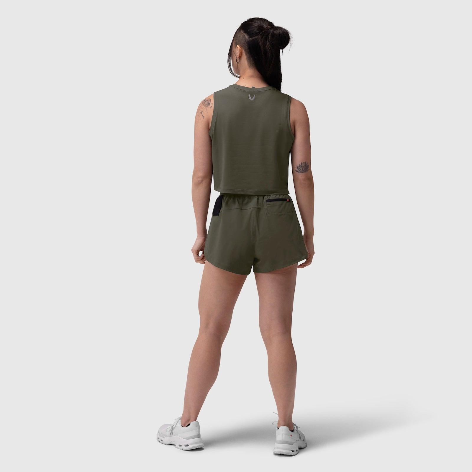 W020. AeroSilver® Tank Top - Olive "RP" Product Image