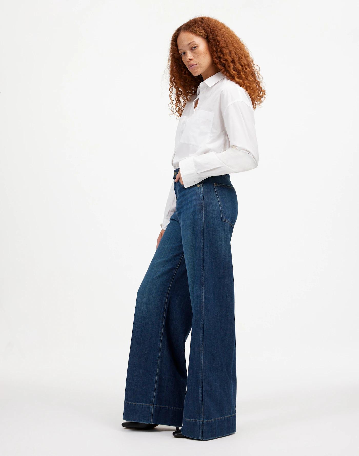 Curvy Superwide-Leg Jeans: Softdrape Denim Edition Product Image