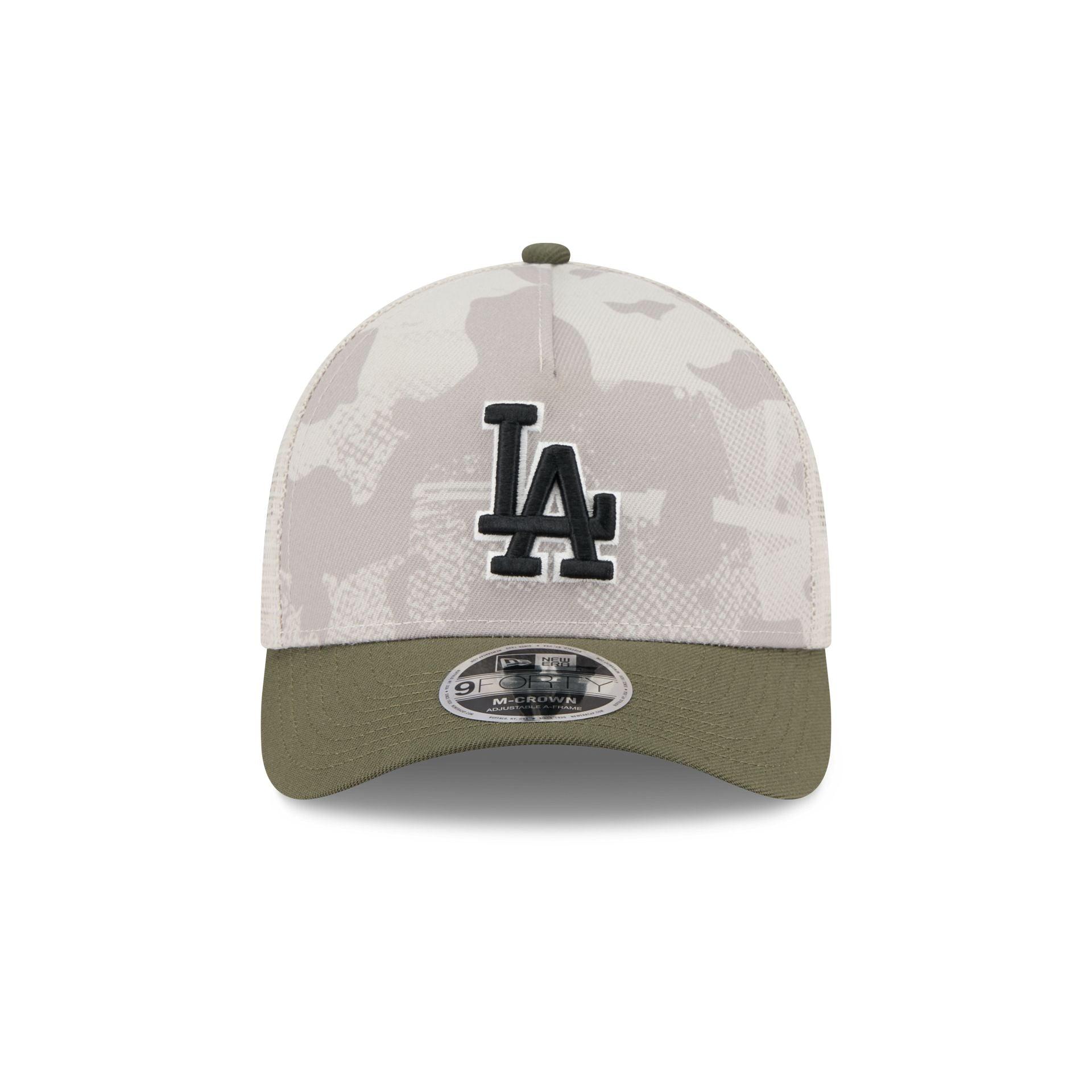 Los Angeles Dodgers Armed Forces Day 2025 9FORTY M-Crown A-Frame Trucker Hat Male Product Image