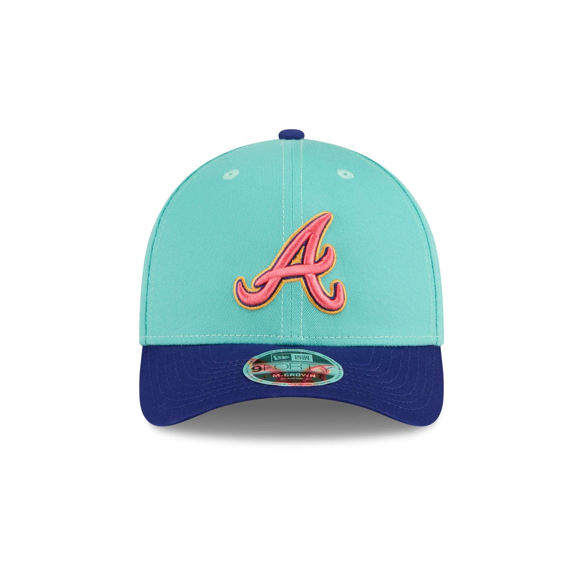 Atlanta Braves Clear Mint 9FORTY M-Crown Adjustable Hat Male Product Image
