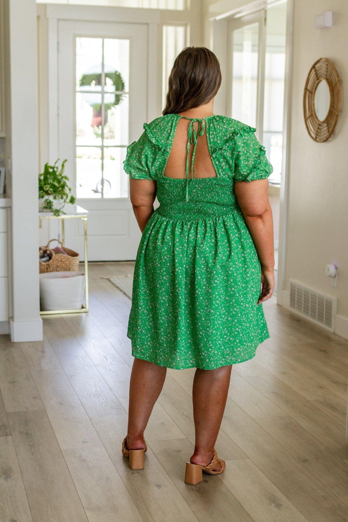 Melinda Corduroy Patch Pocket Skirt in Emerald (Online Exclusive) Product Image