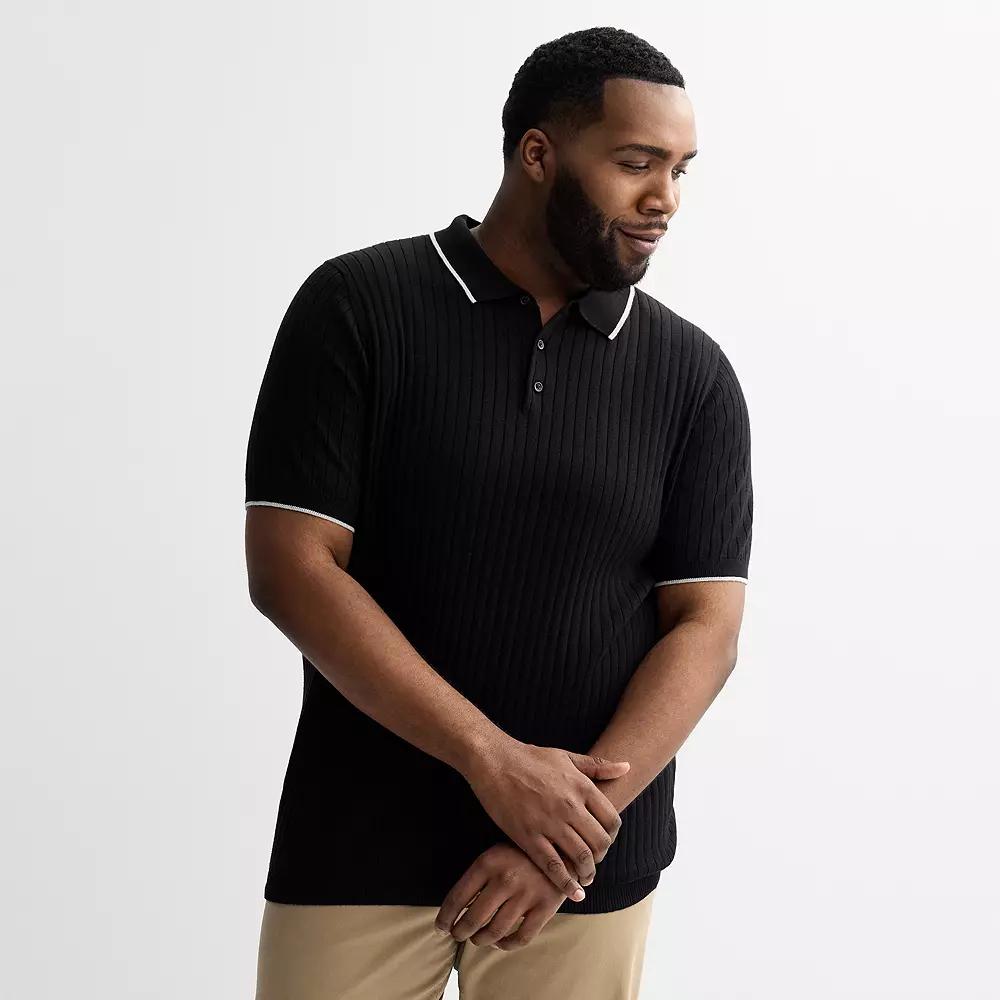 Big & Tall Sonoma Goods For Life® Tipped Sweater Polo, Men's,  Product Image