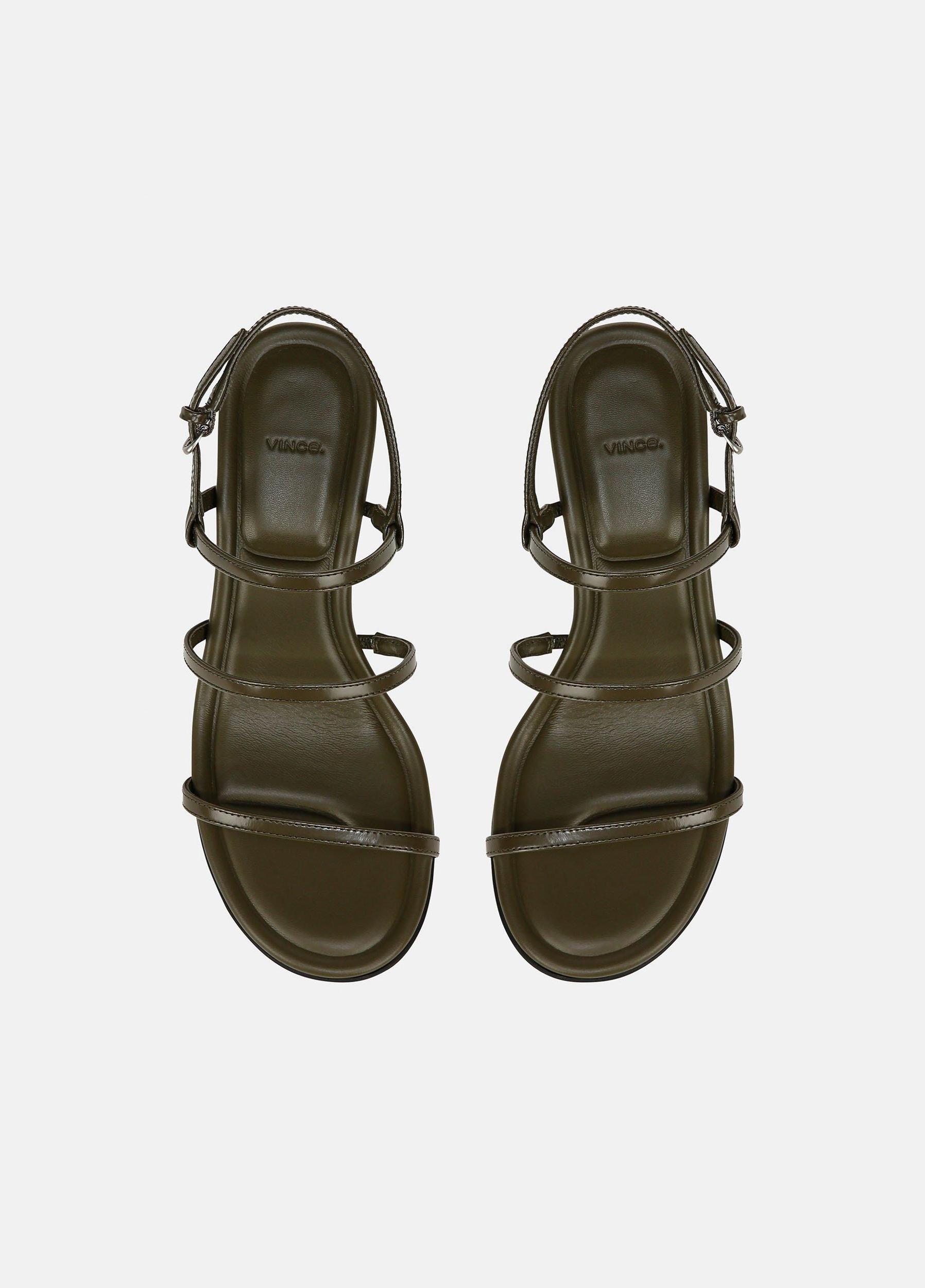 Josie Leather Strappy Heeled Sandal Product Image