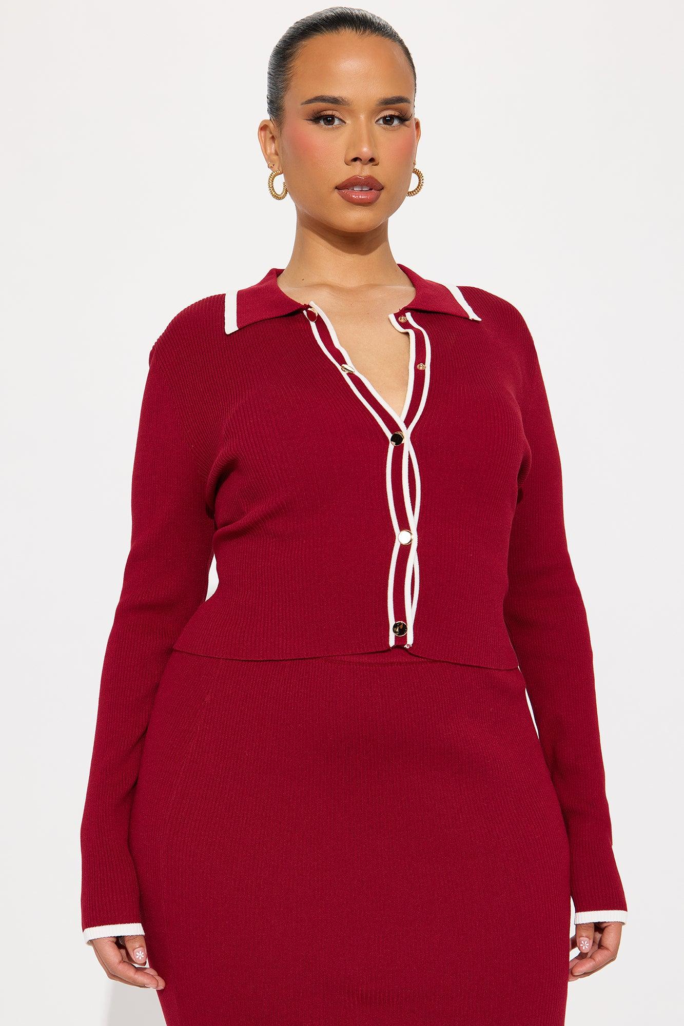 The Charlotte Maxi Skirt Set - Wine Product Image