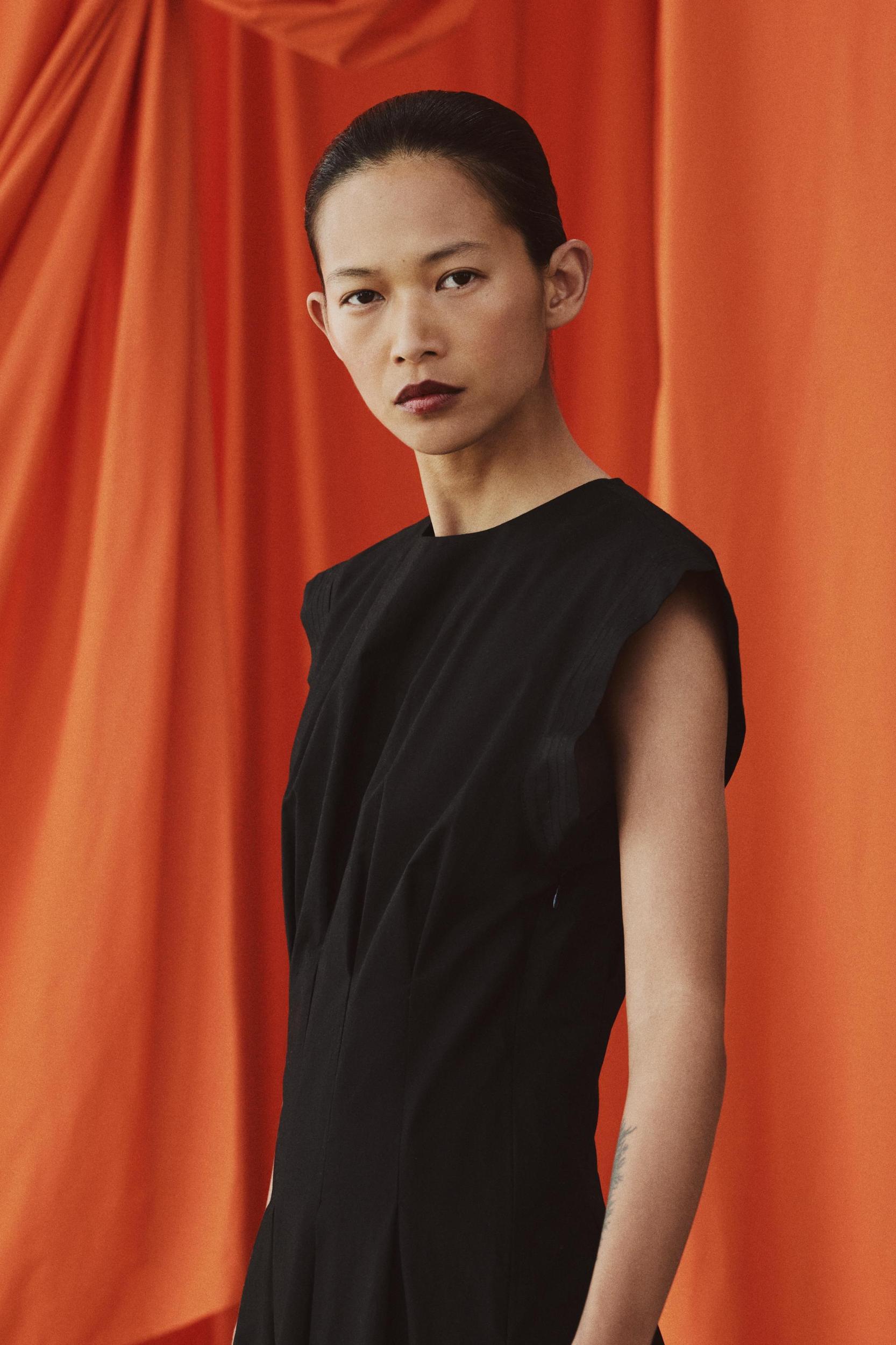 PLEATED POPLIN DRESS ZW COLLECTION Product Image
